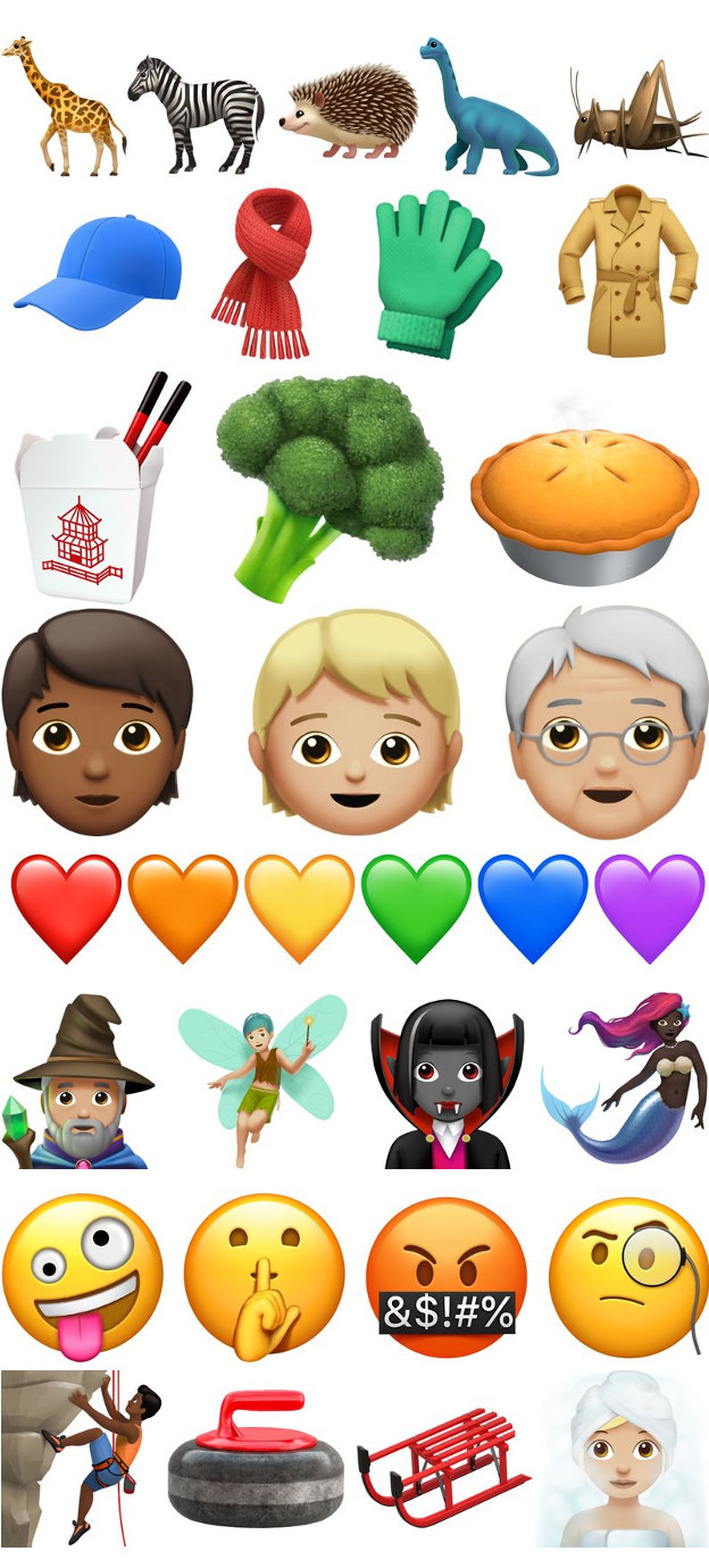 Apple desvela los 30 nuevos emojis que llegarán con iOS 11.1