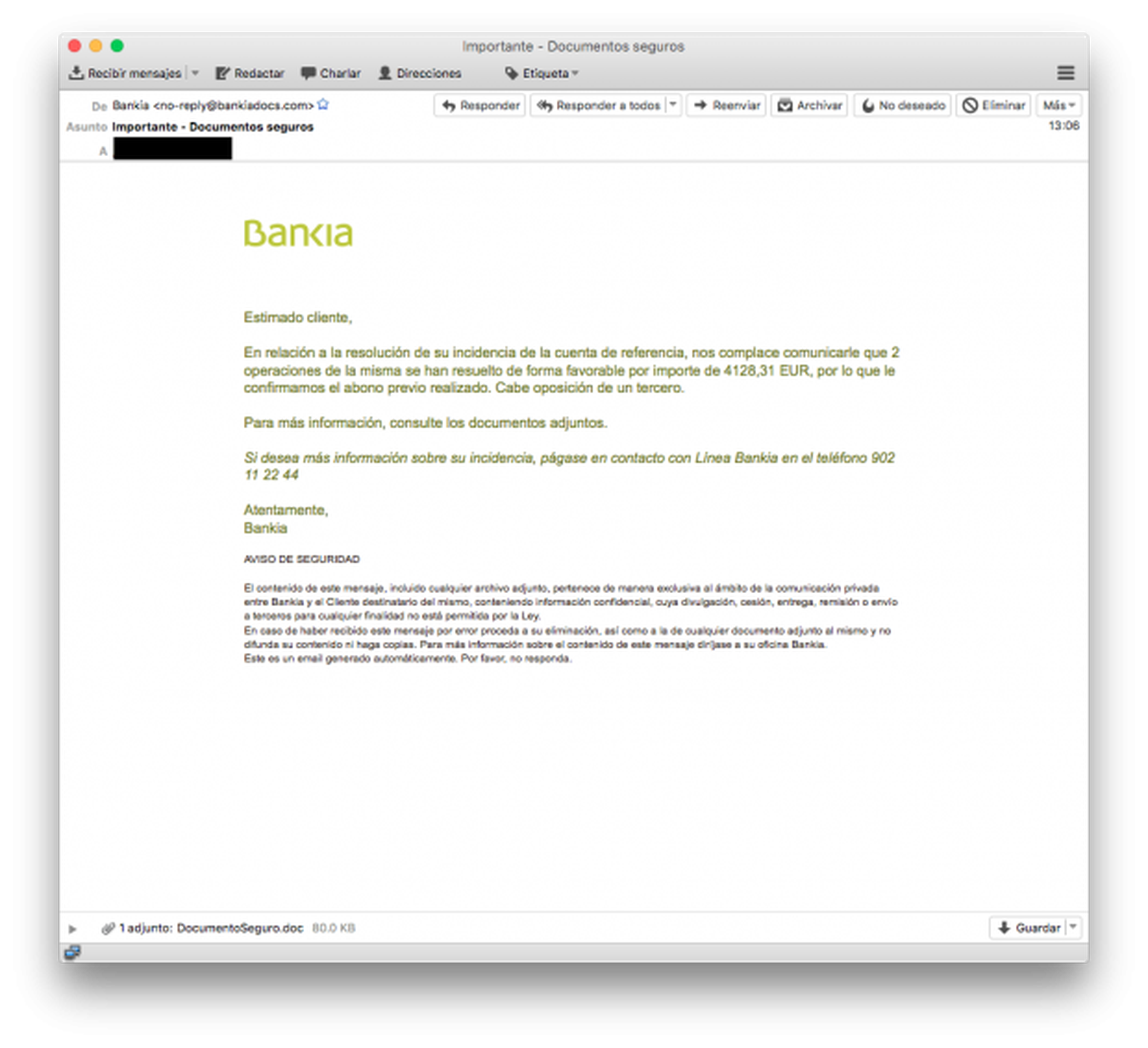 Phishing Bankia