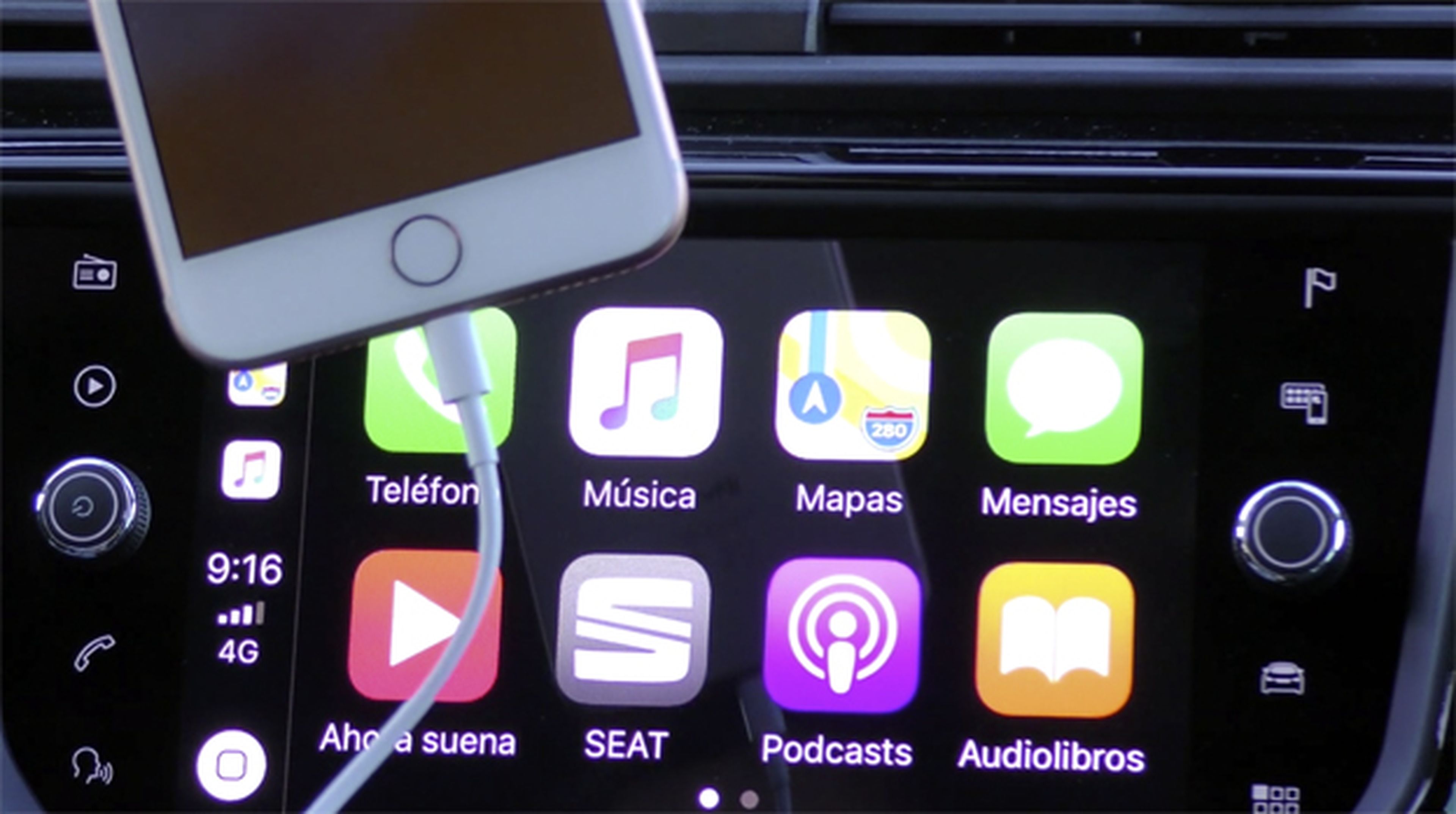 Así es el aspecto de Apple CarPlay en el navegador de este coche de Seat