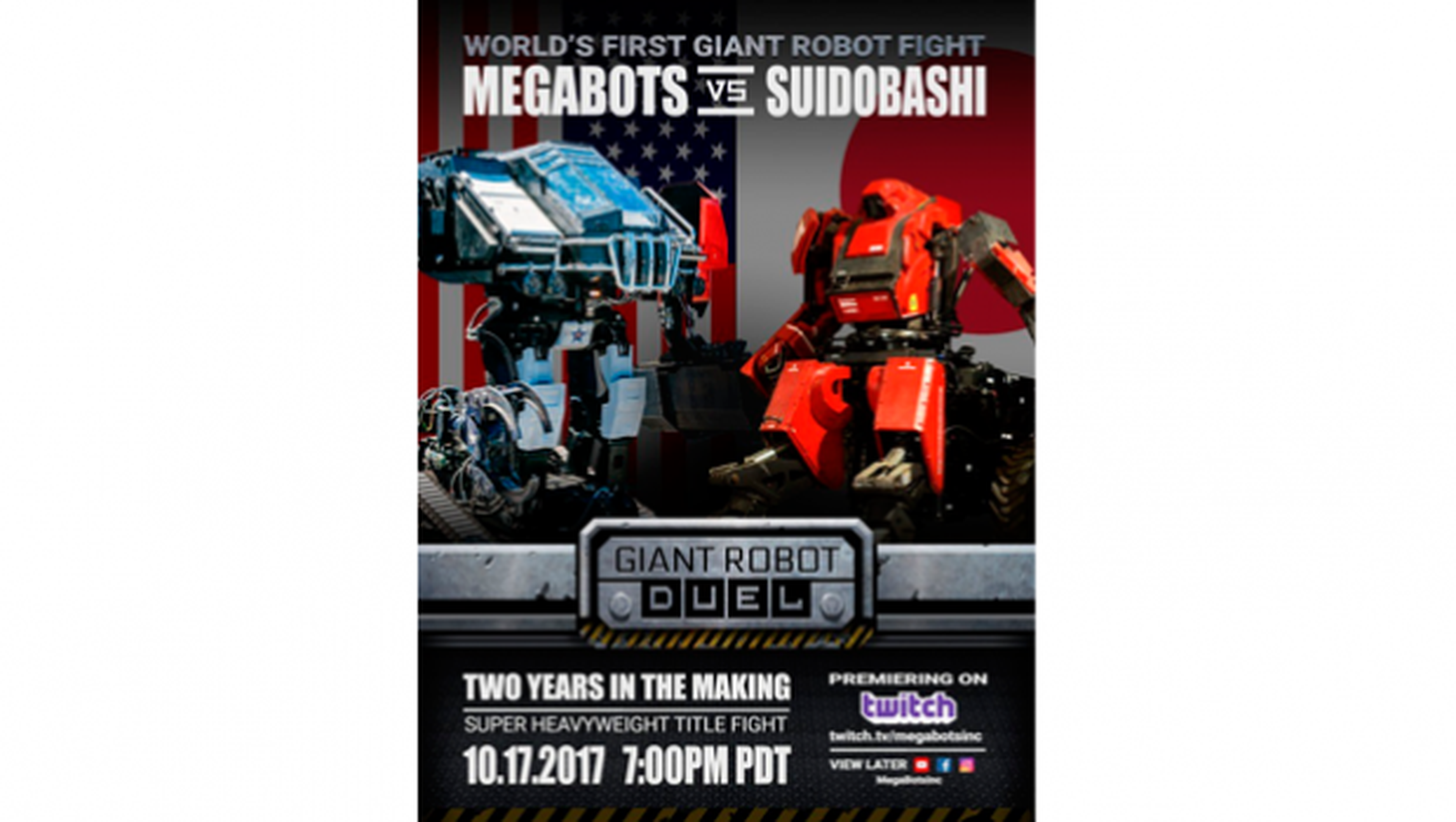 Batalla robots gigantes MegaBots Suidobashi
