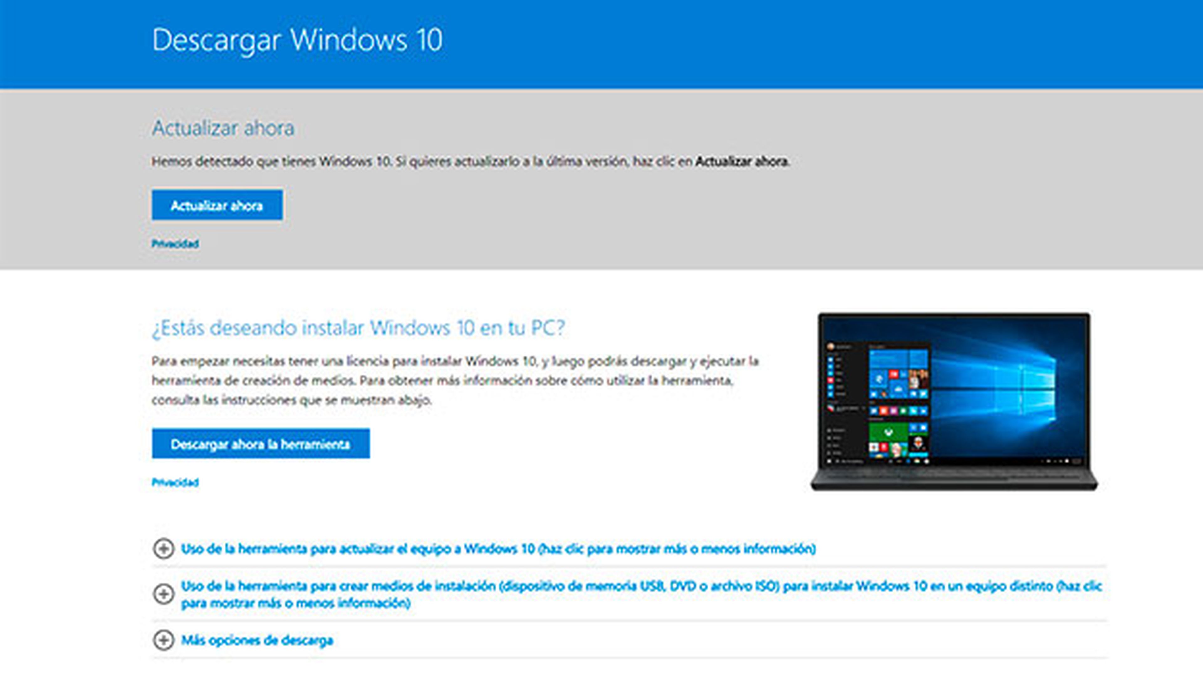 Cómo actualizar a Windows 10 Fall Creators Update ahora mismo