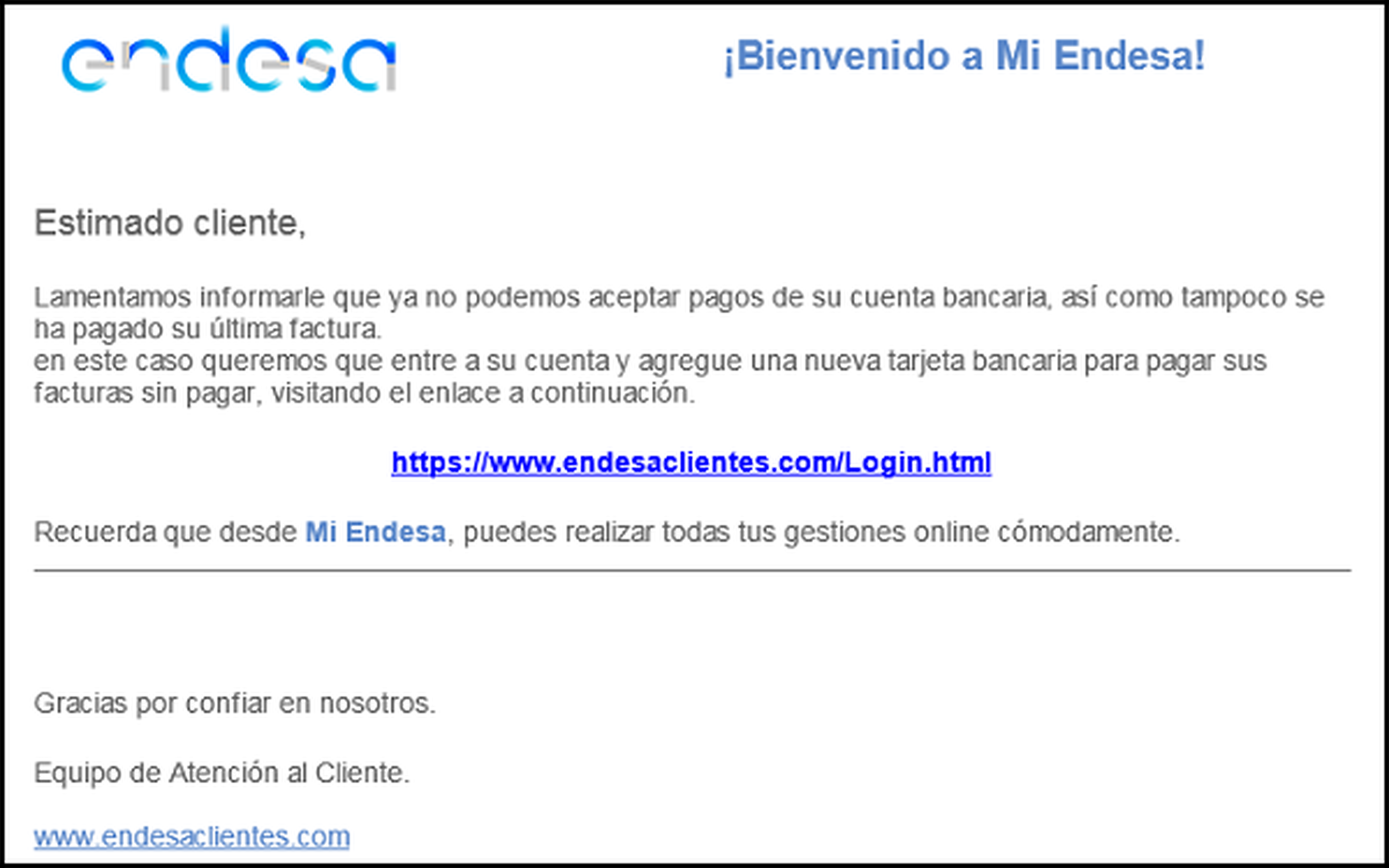 Phishing a Endesa