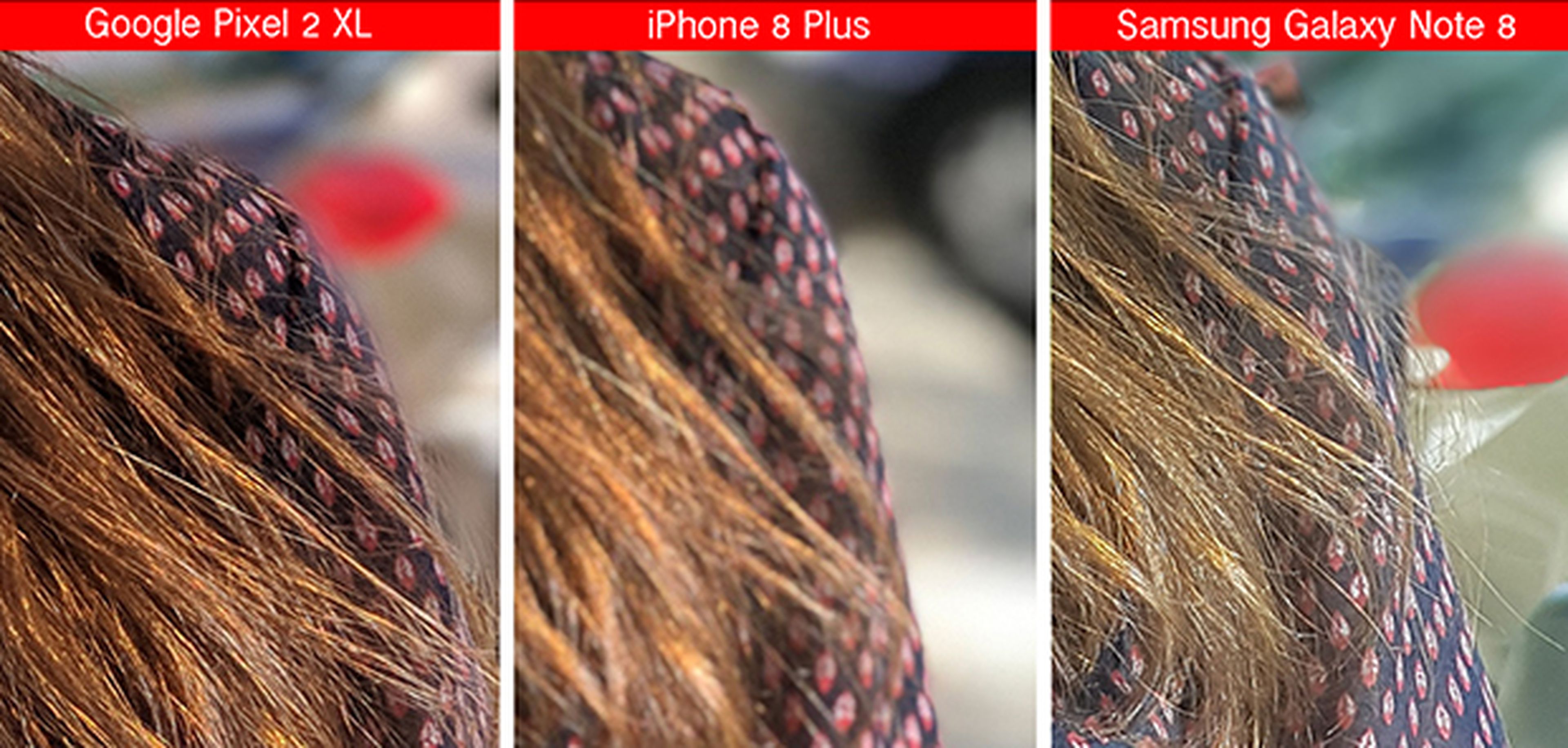 Comparativa de Modo Retrato: Pixel 2 XL vs Note 8 vs iPhone 8 Plus