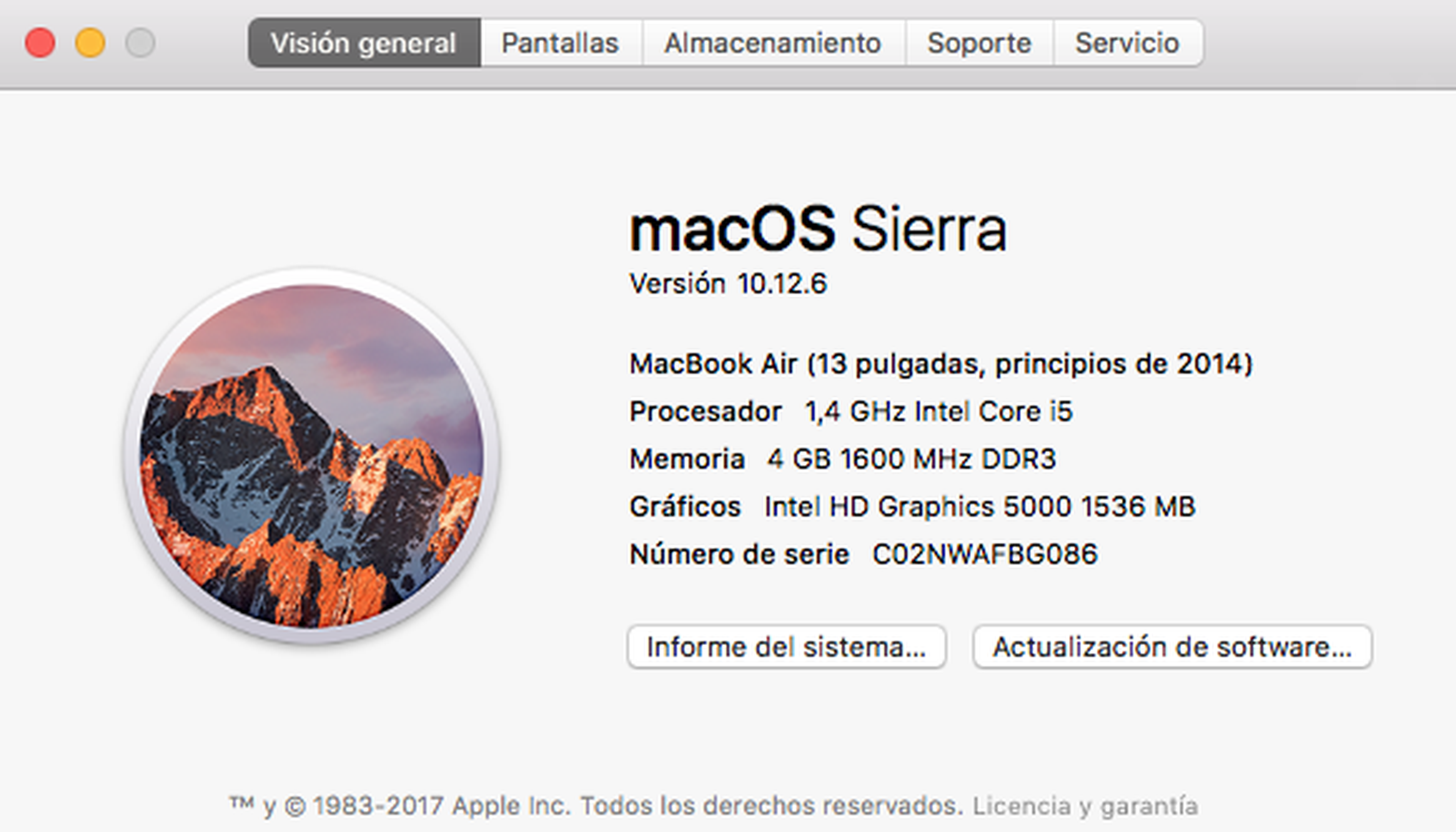 Actualiza el sistema operativo en Mac