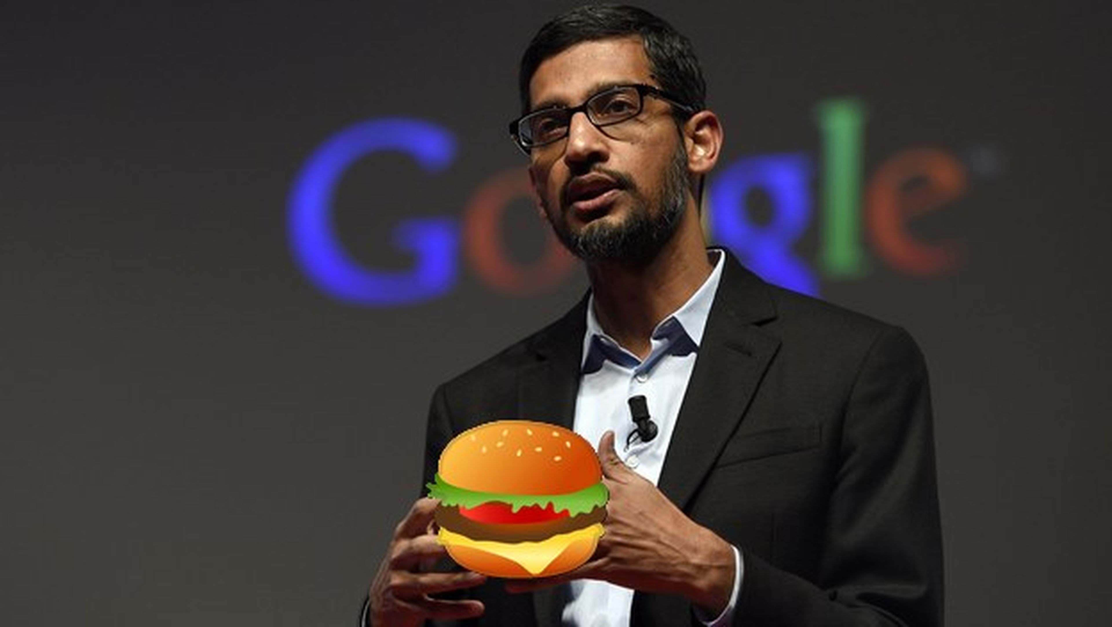 El CEO de Google promete arreglar el problema de la hamburguesa