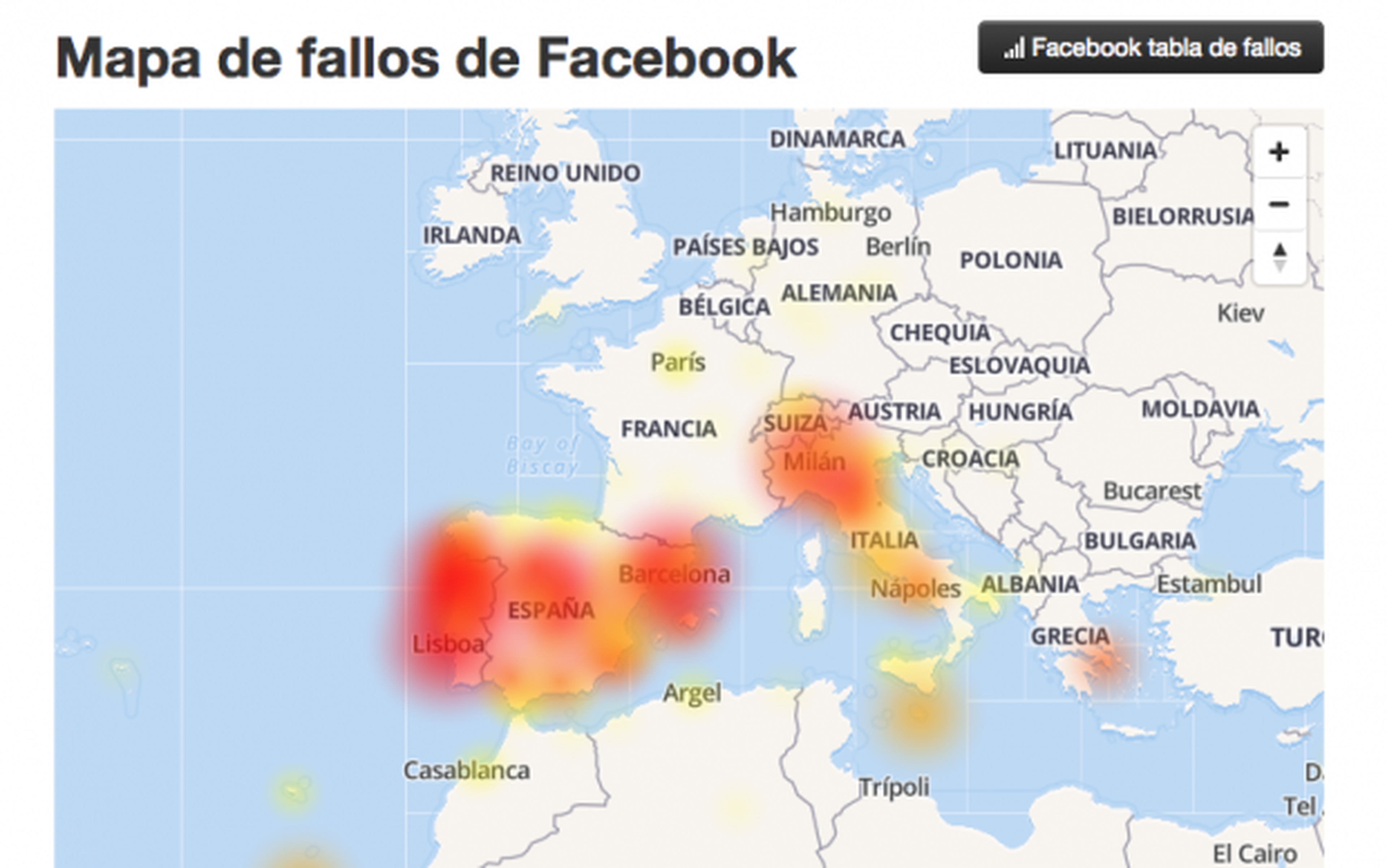 Facebook está caído