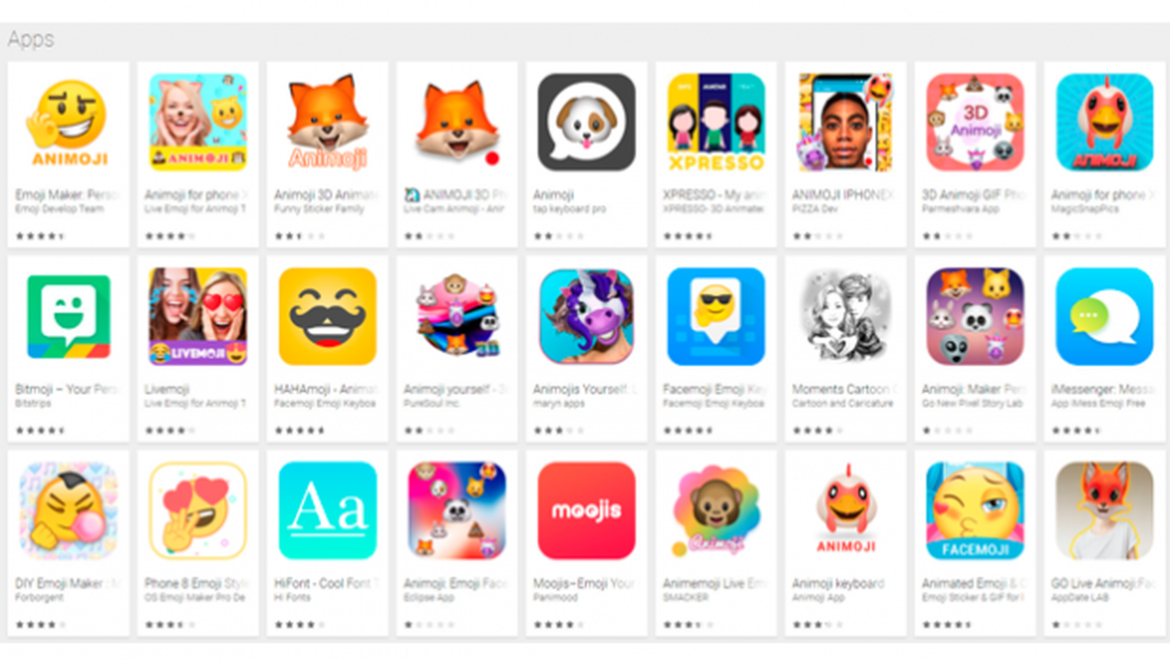 Mejores apps animojis móviles Android Google Play