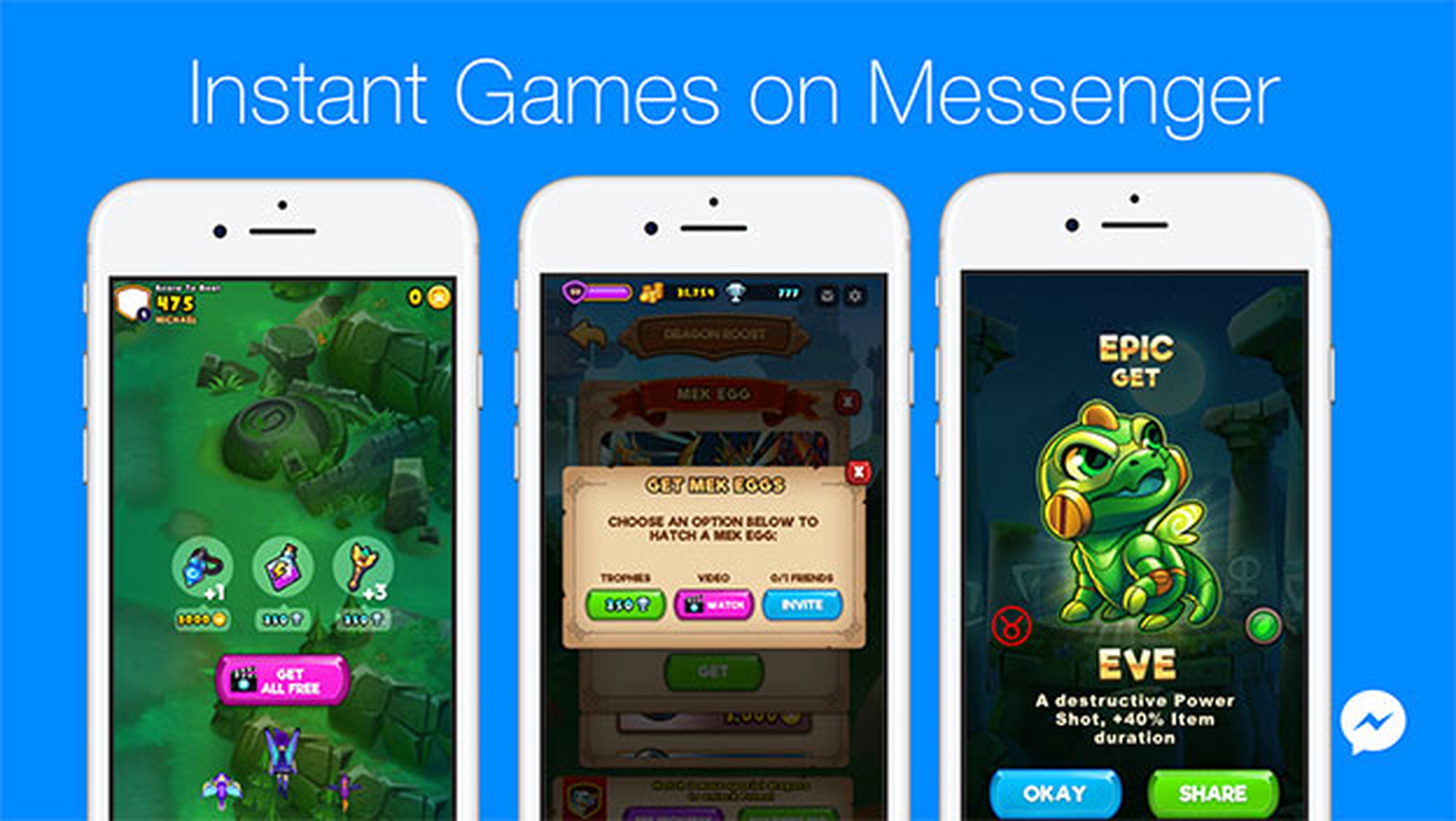 Puedes retransmitir en vivo los juegos de Facebook Messenger