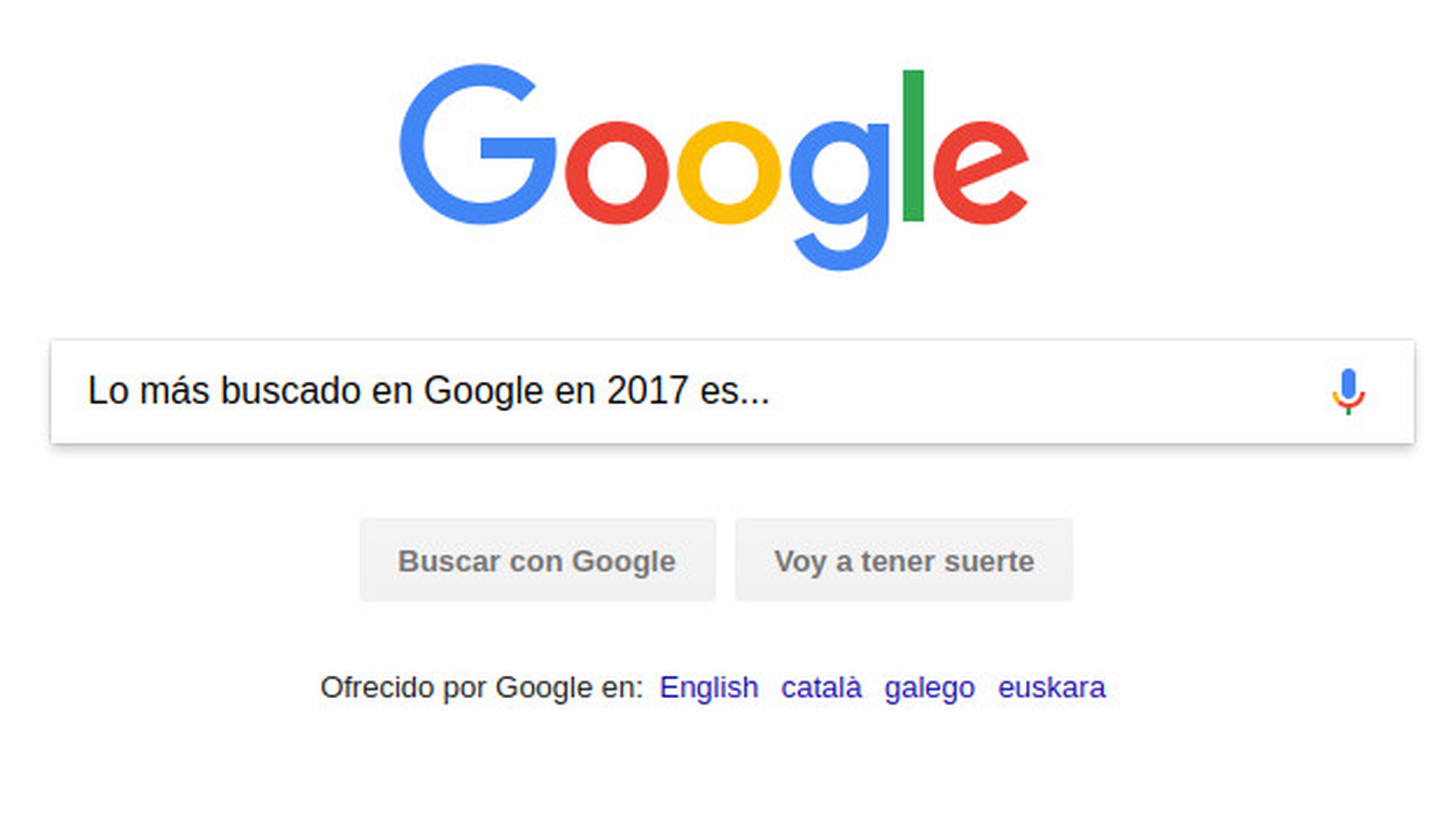 Lo más buscado en Google en 2017.