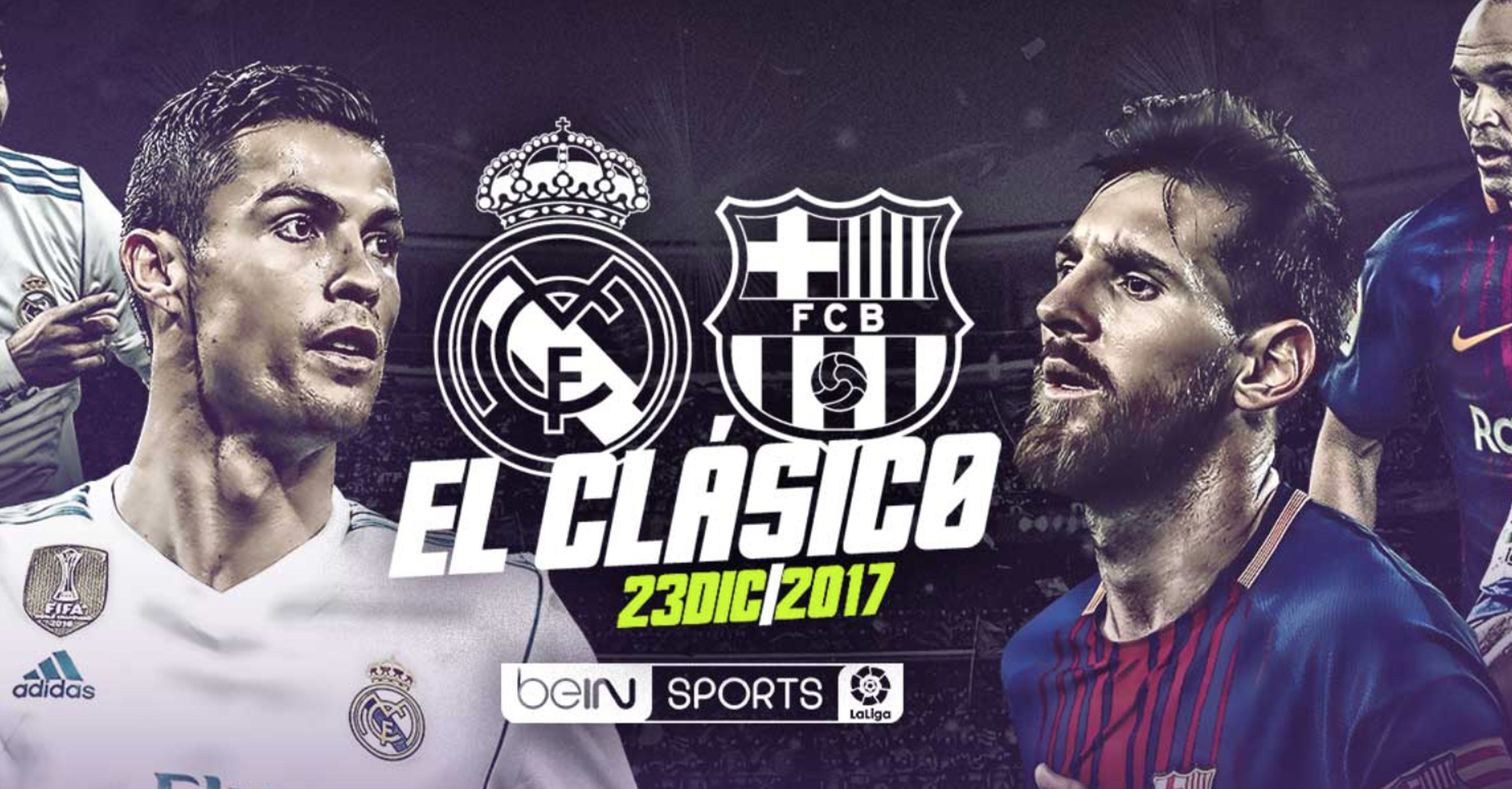 El clásico Real Madrid Barcelona del 23 de diciembre en directo por Internet