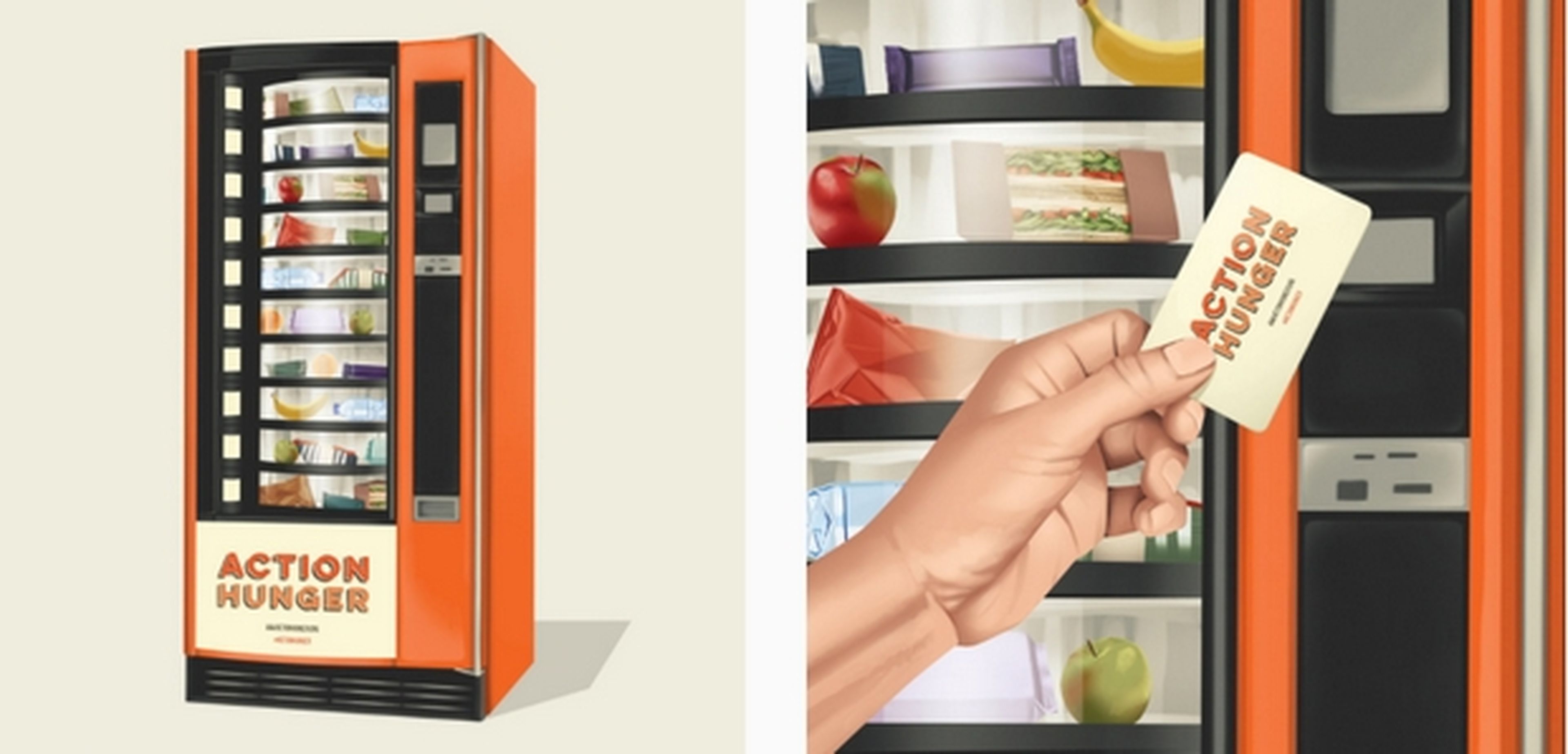 Esta máquina expendedora para indigentes ofrece comida gratis