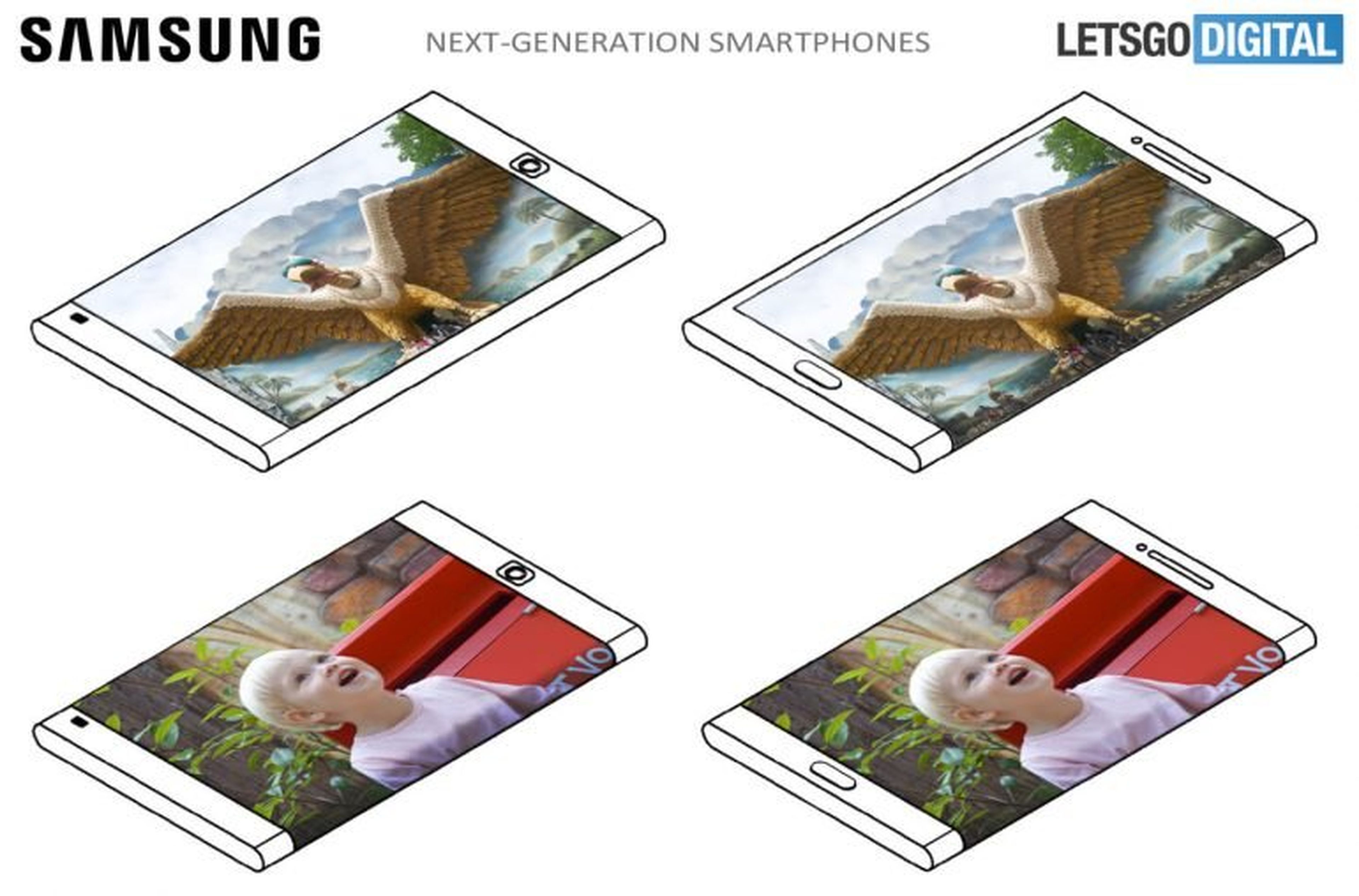 Samsung trabaja en un móvil con pantalla delantera y trasera