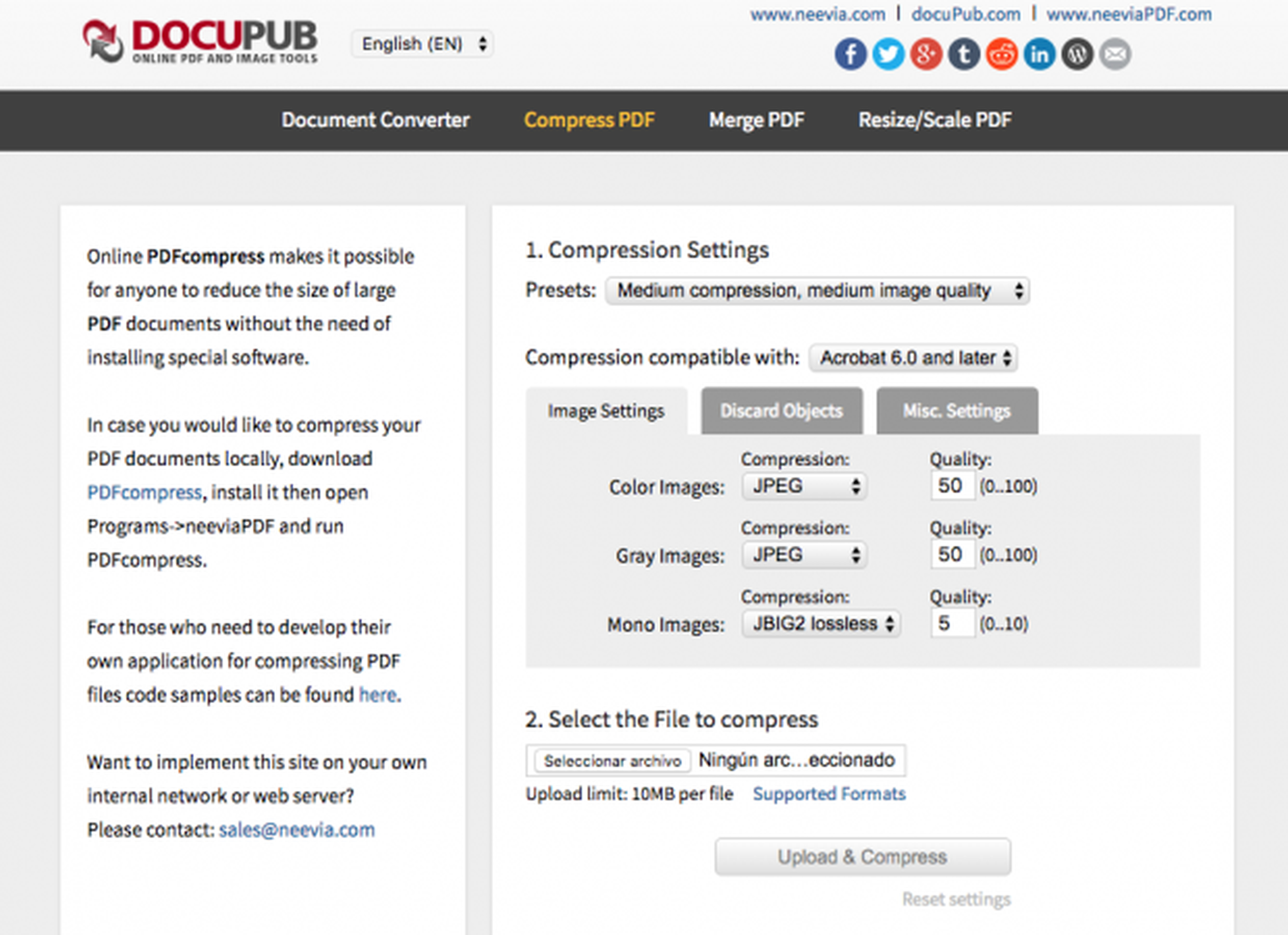 DocuPub compresor PDF