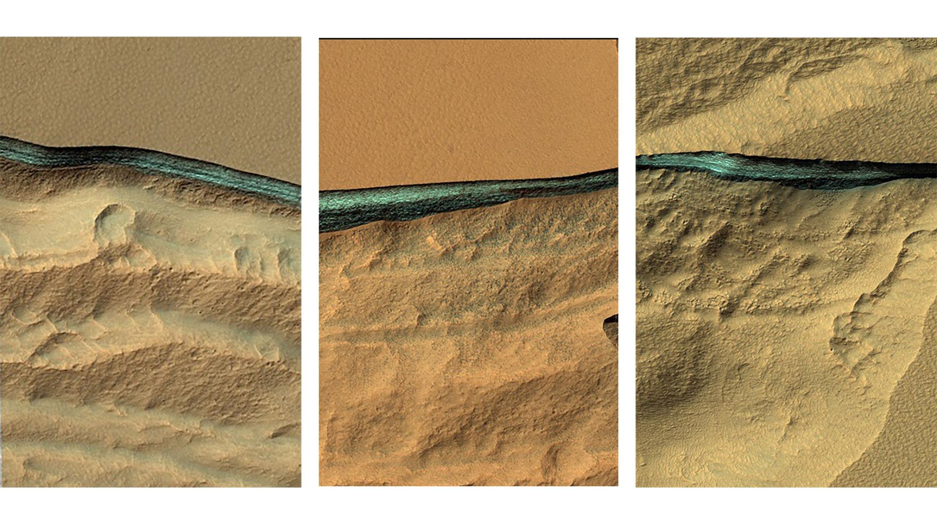 Encuentran enormes reservas de agua en Marte