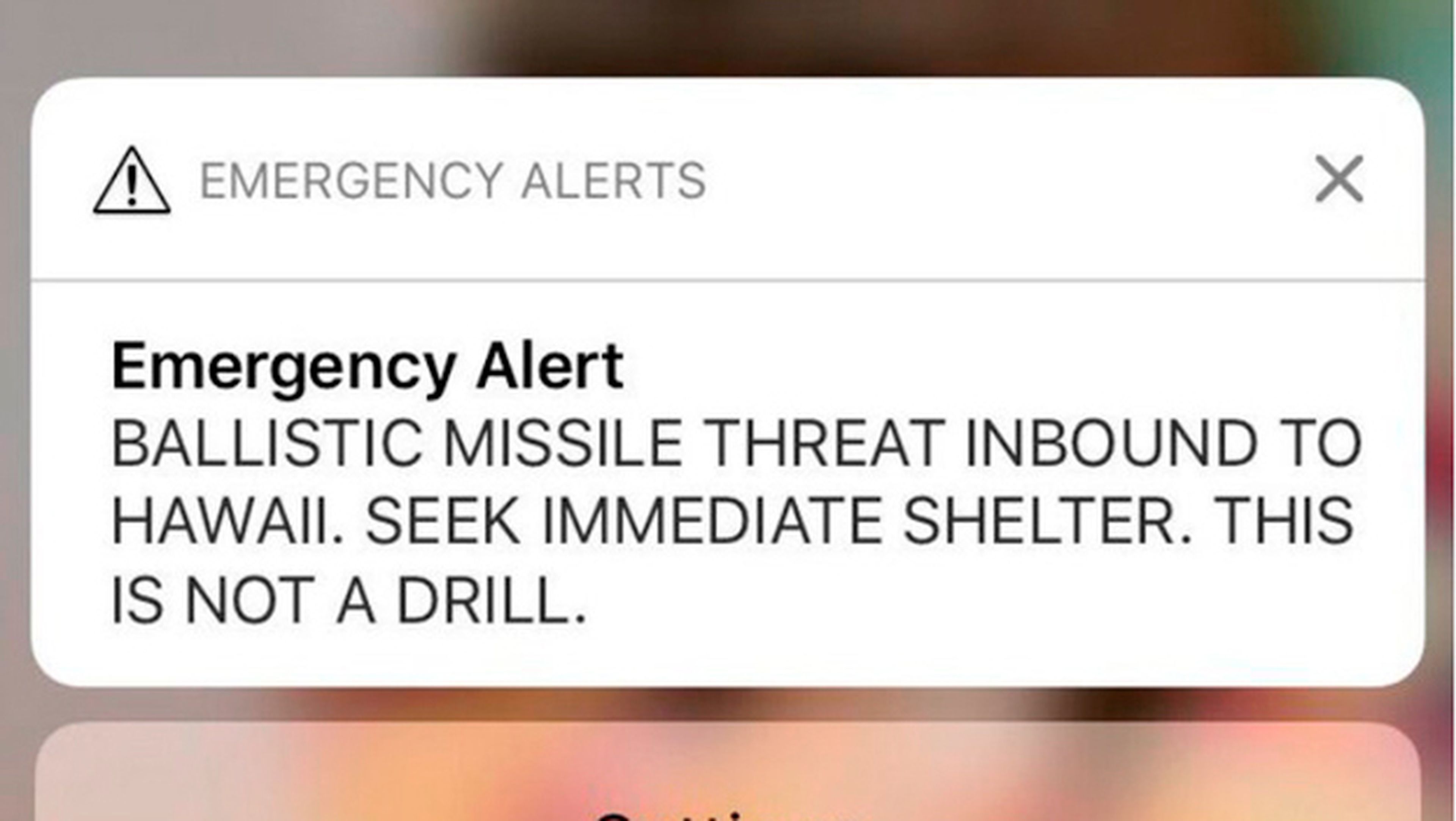 ataque nuclear hawai falso aviso