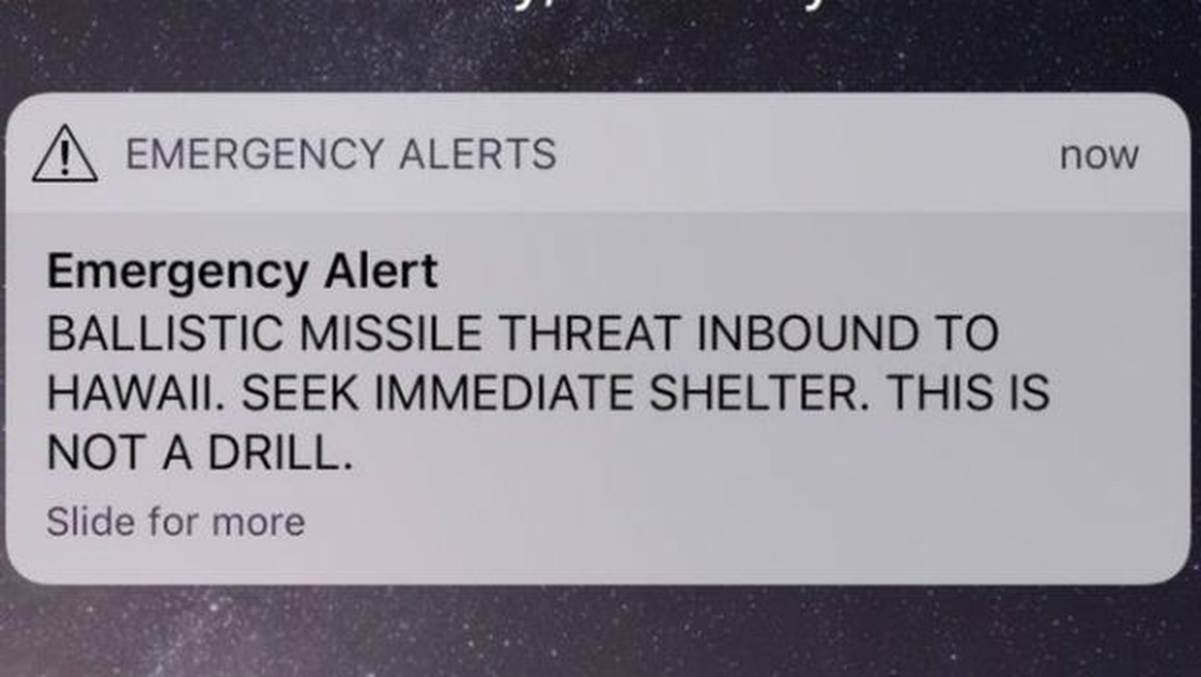 La alerta de misil en Hawái se debió a un error de diseño.