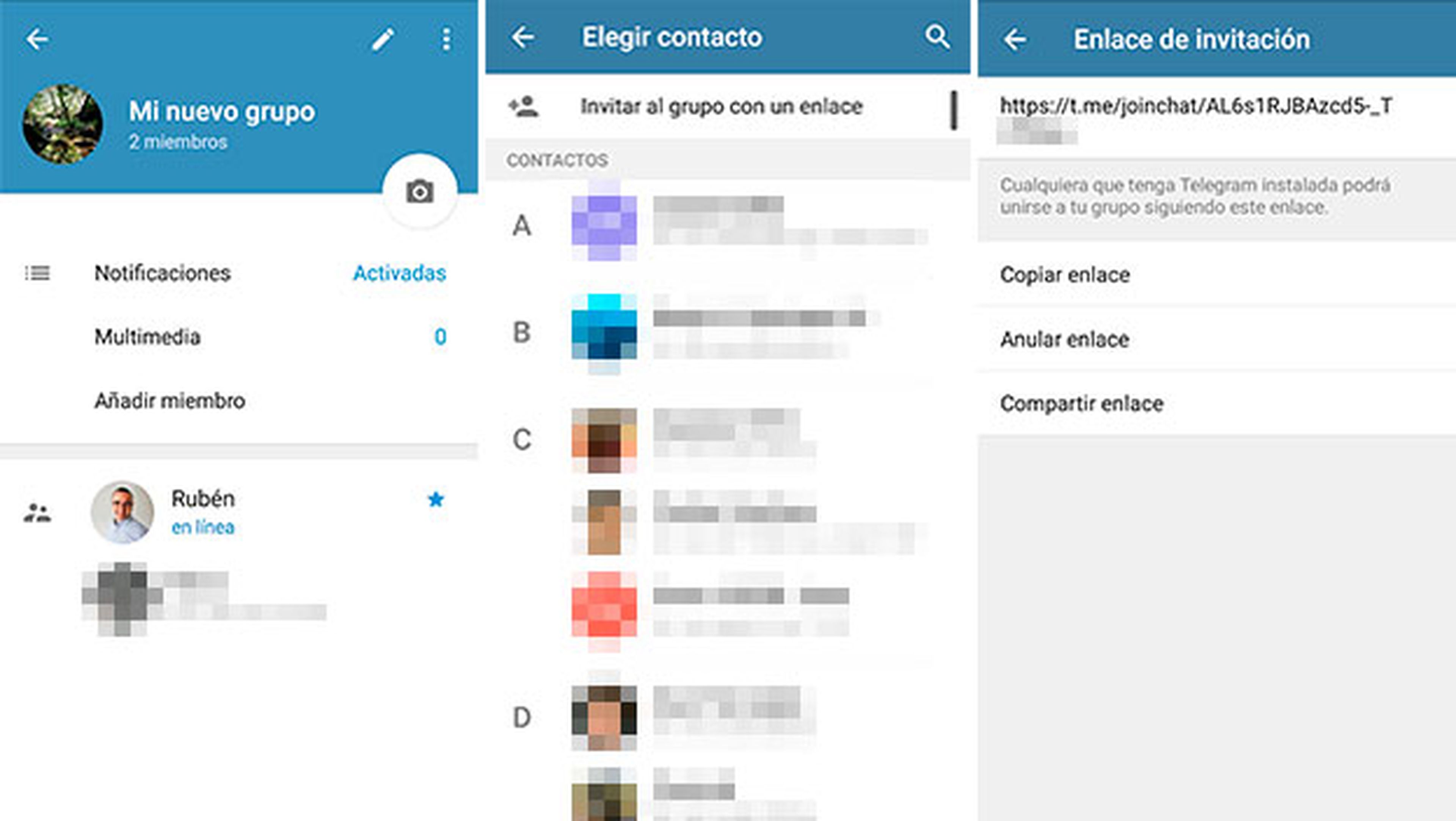 Cómo crear, unirte y buscar grupos y canales de Telegram