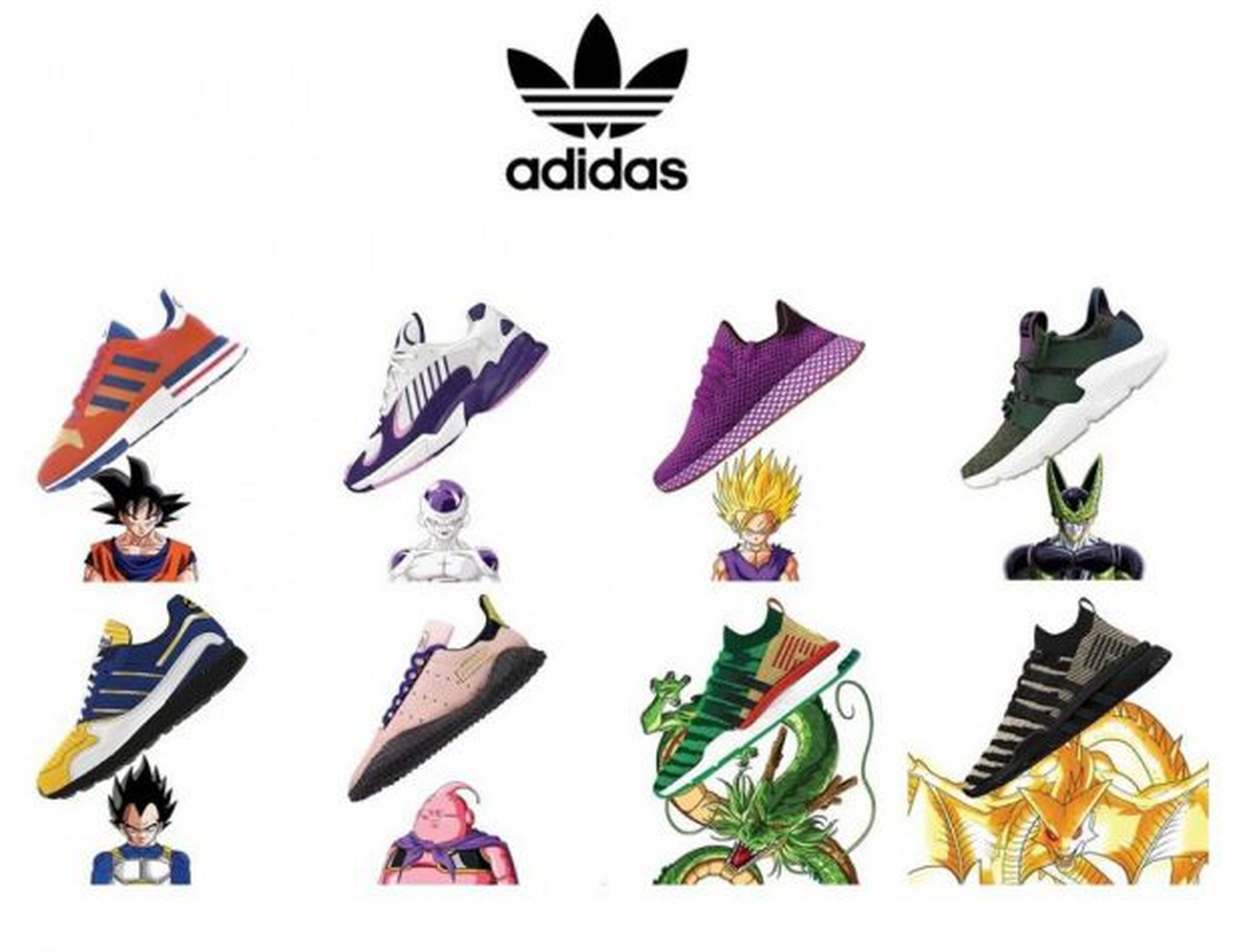 Mes Hospitalidad molino Así lucen los 8 modelos de zapatillas de Dragon Ball de Adidas | Computer  Hoy
