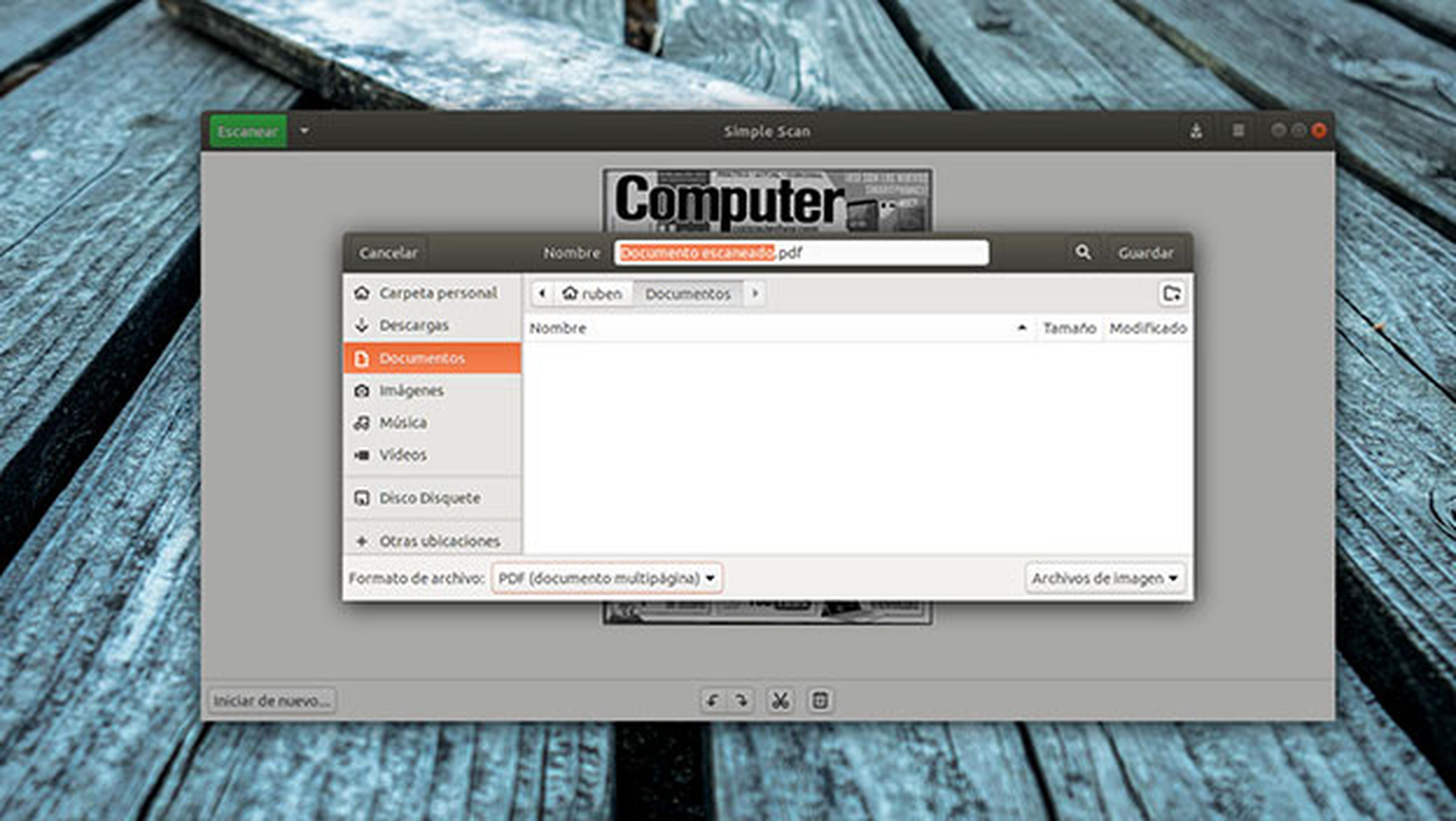 Escanea tus documentos con Ubuntu