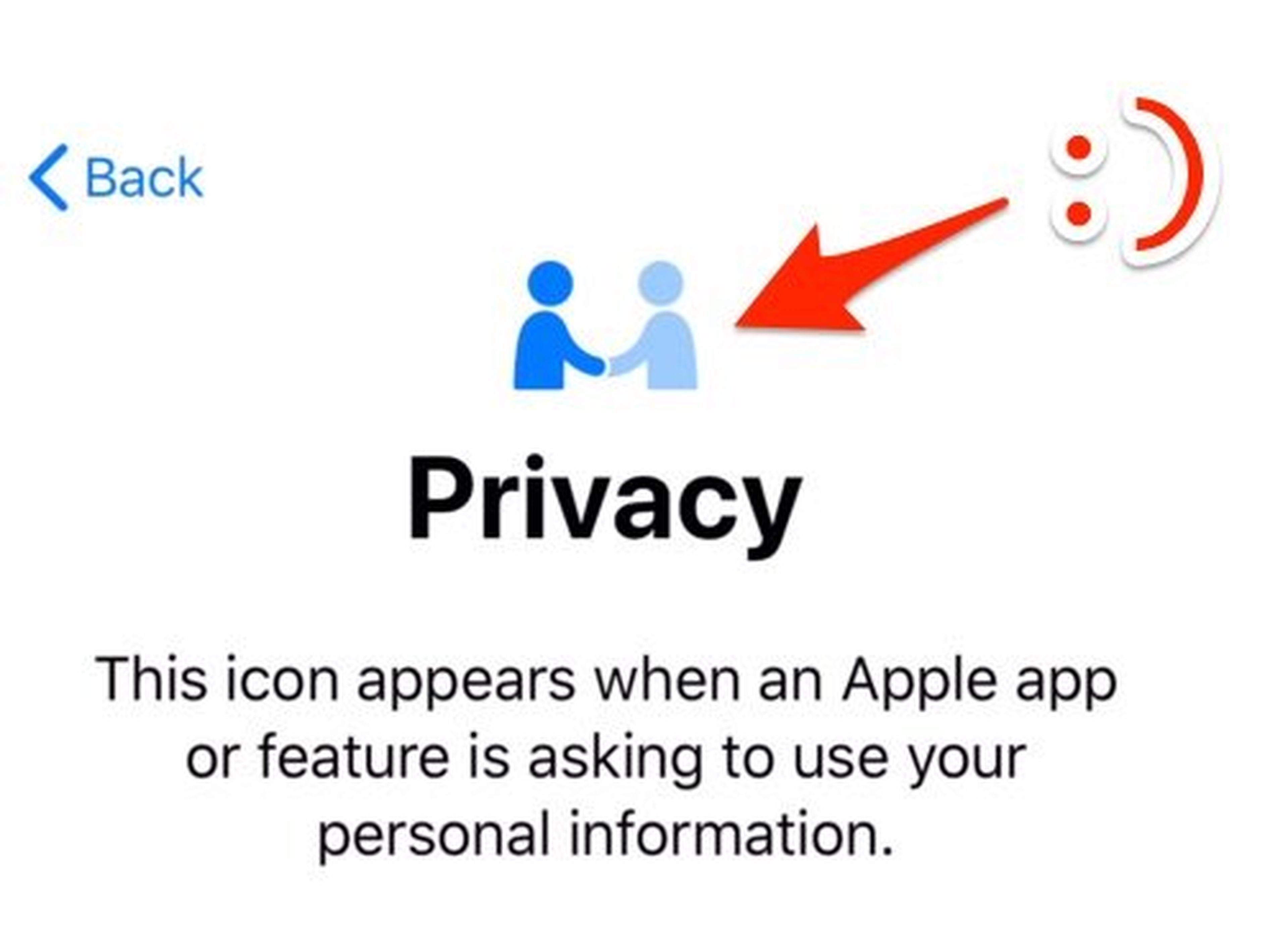 icono privacidad apple