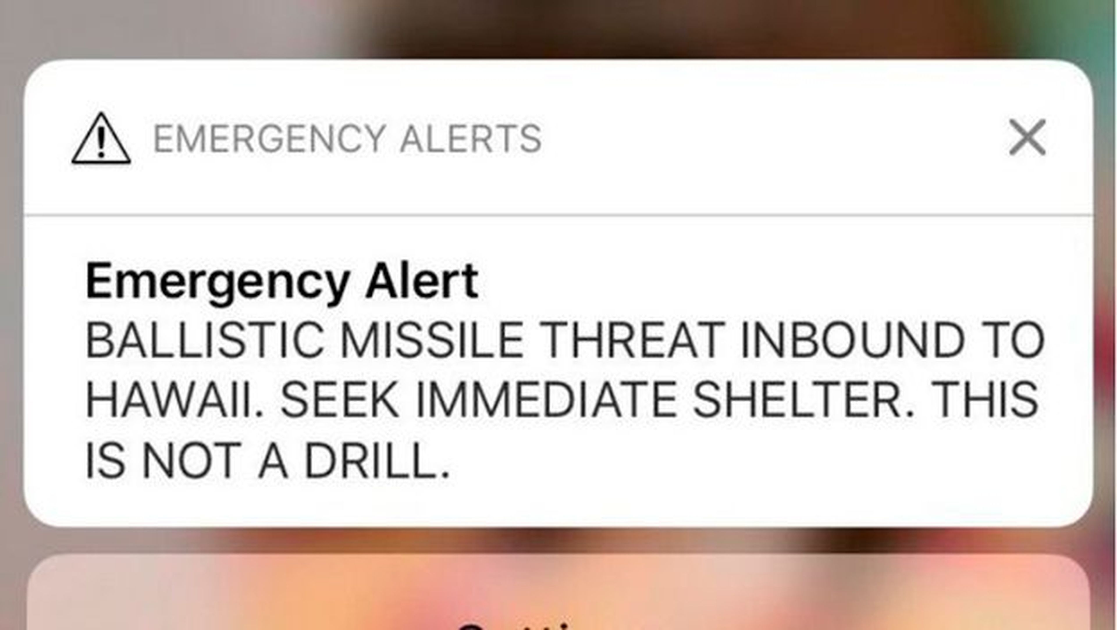 ataque nuclear hawai falso aviso