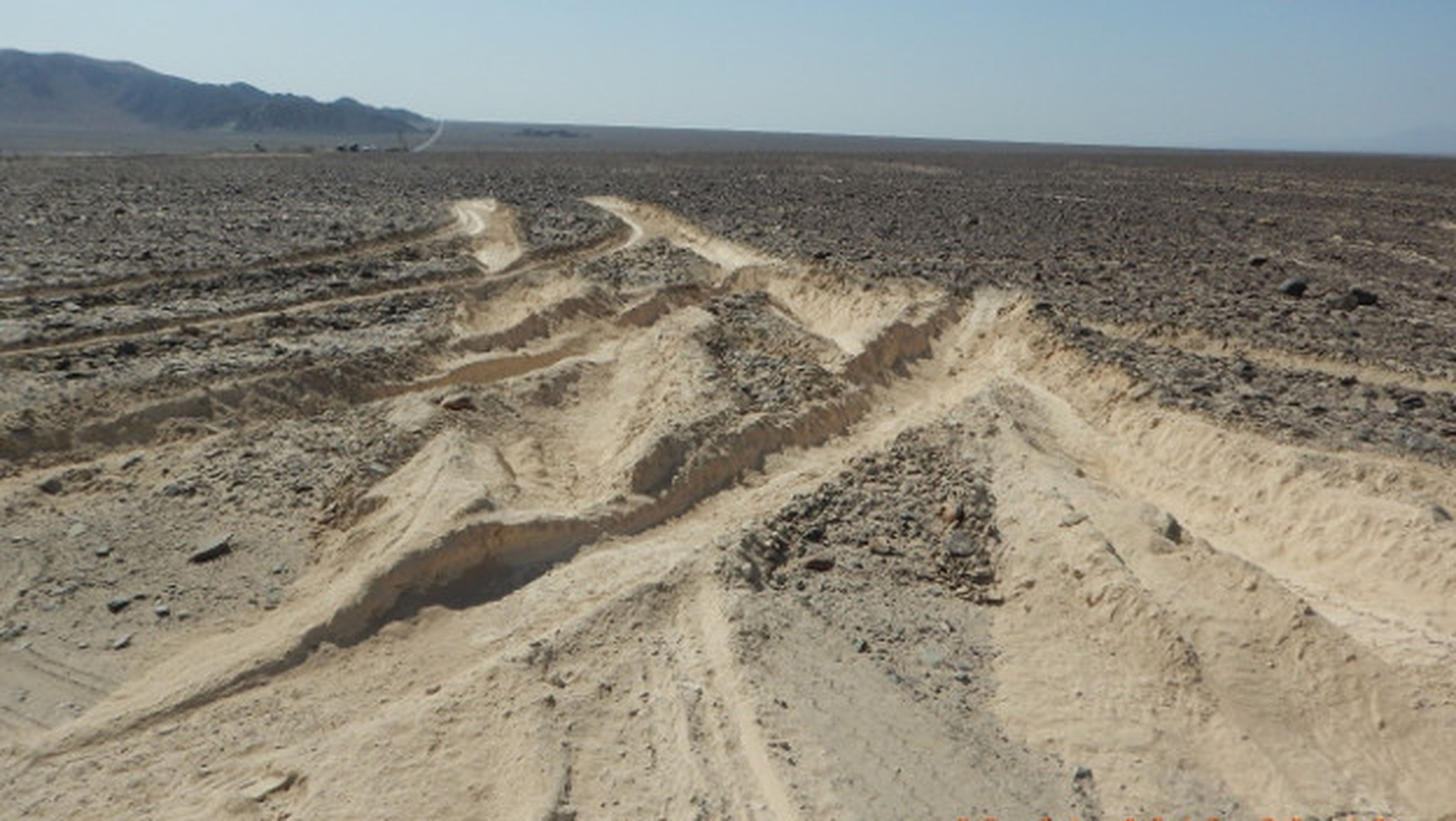 Líneas de Nazca dañadas.