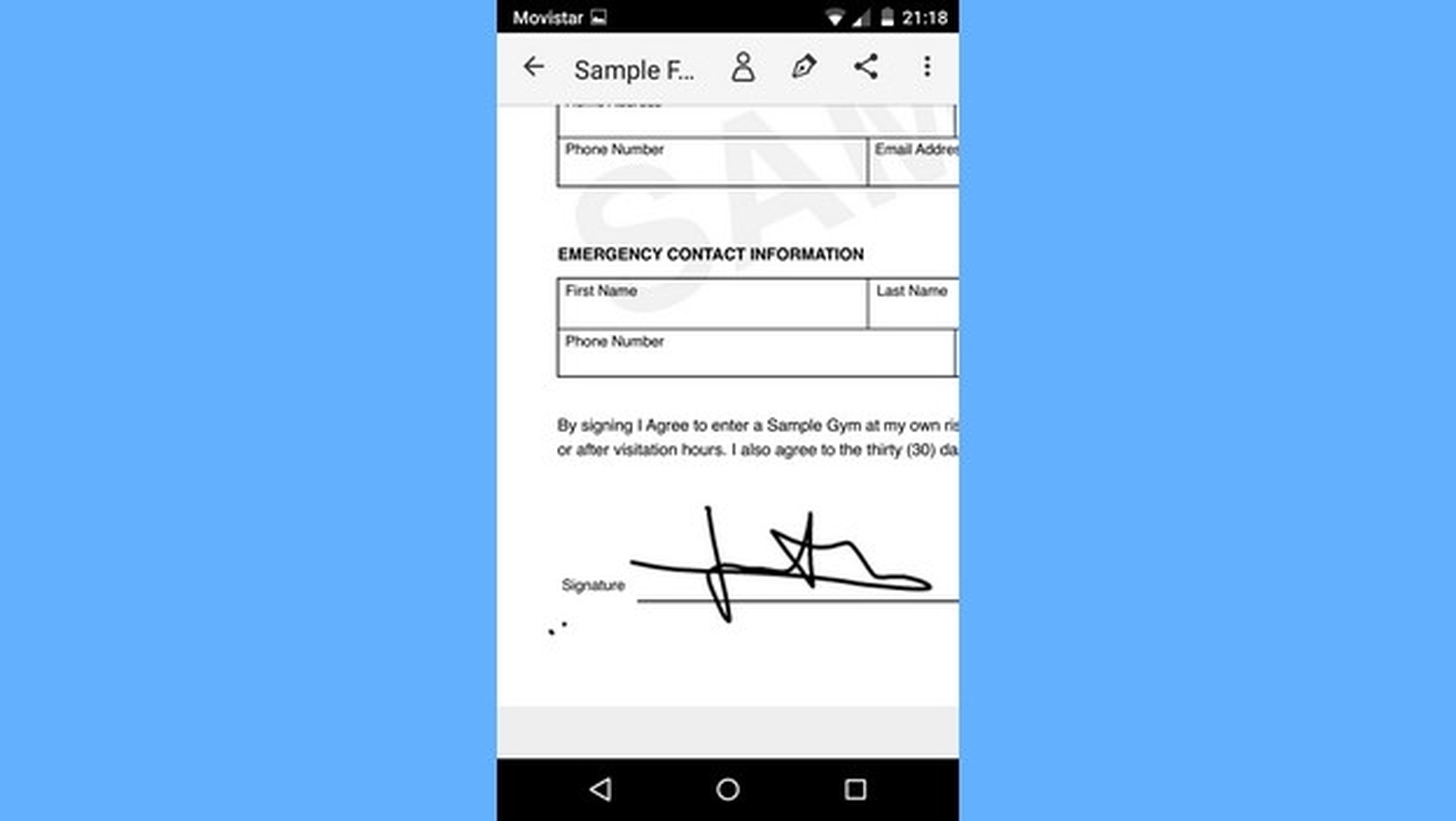 Cómo firmar un documento PDF desde el móvil