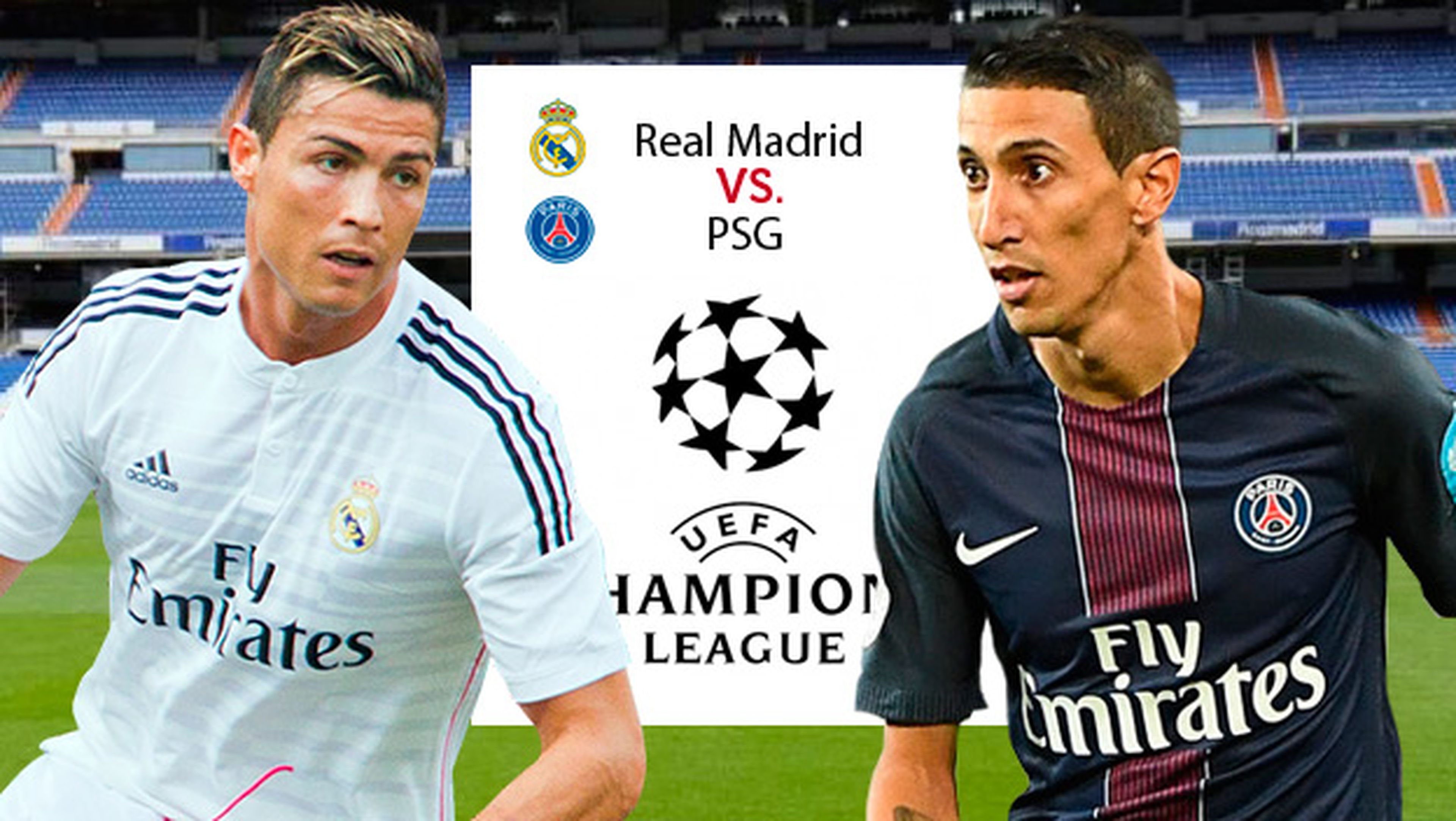 como ver online el Real Madrid PSG de Liga de Campeones por Internet en directo