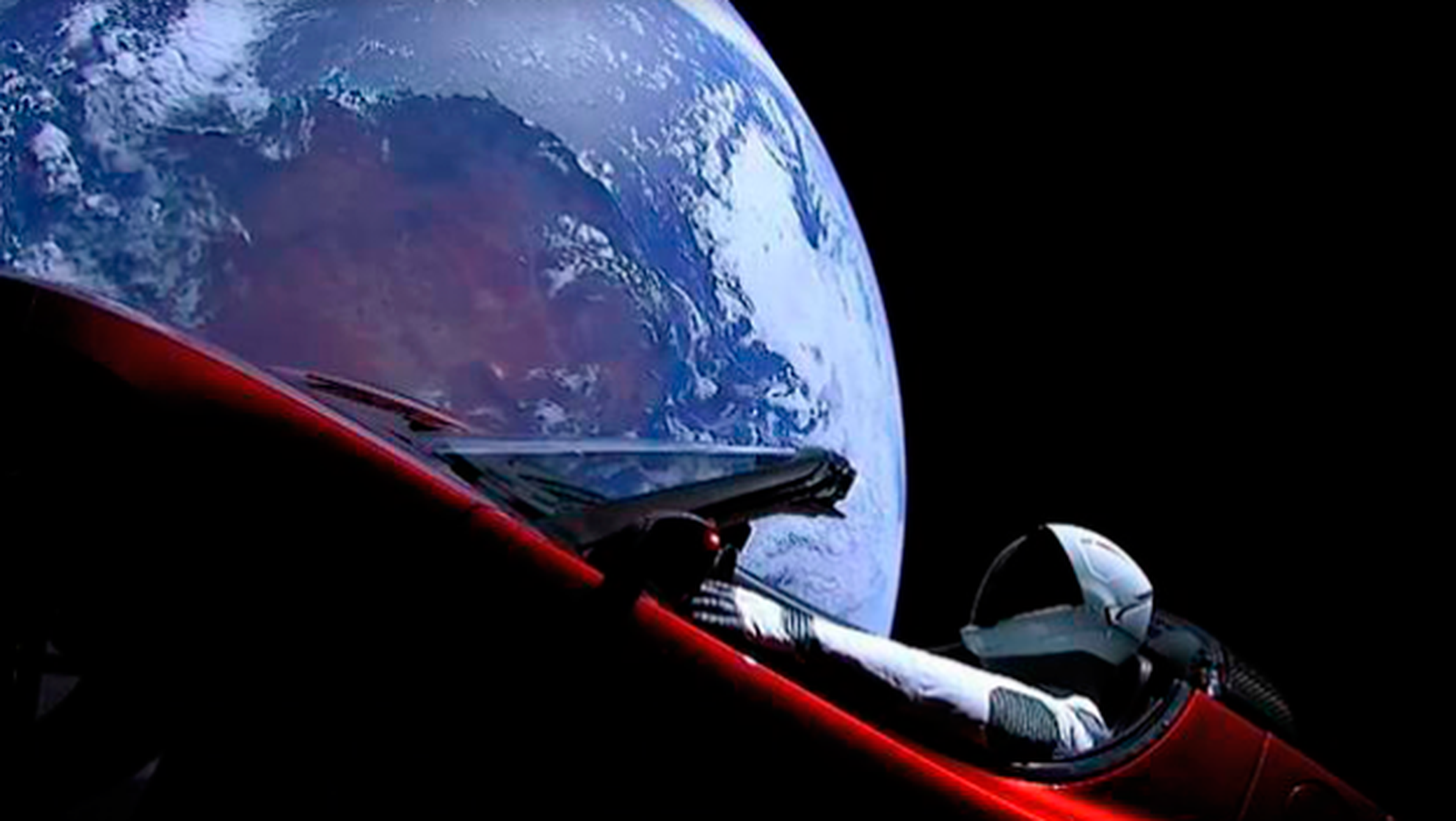 Seguir recorrido Tesla Roadster en el espacio con Starman a bordo