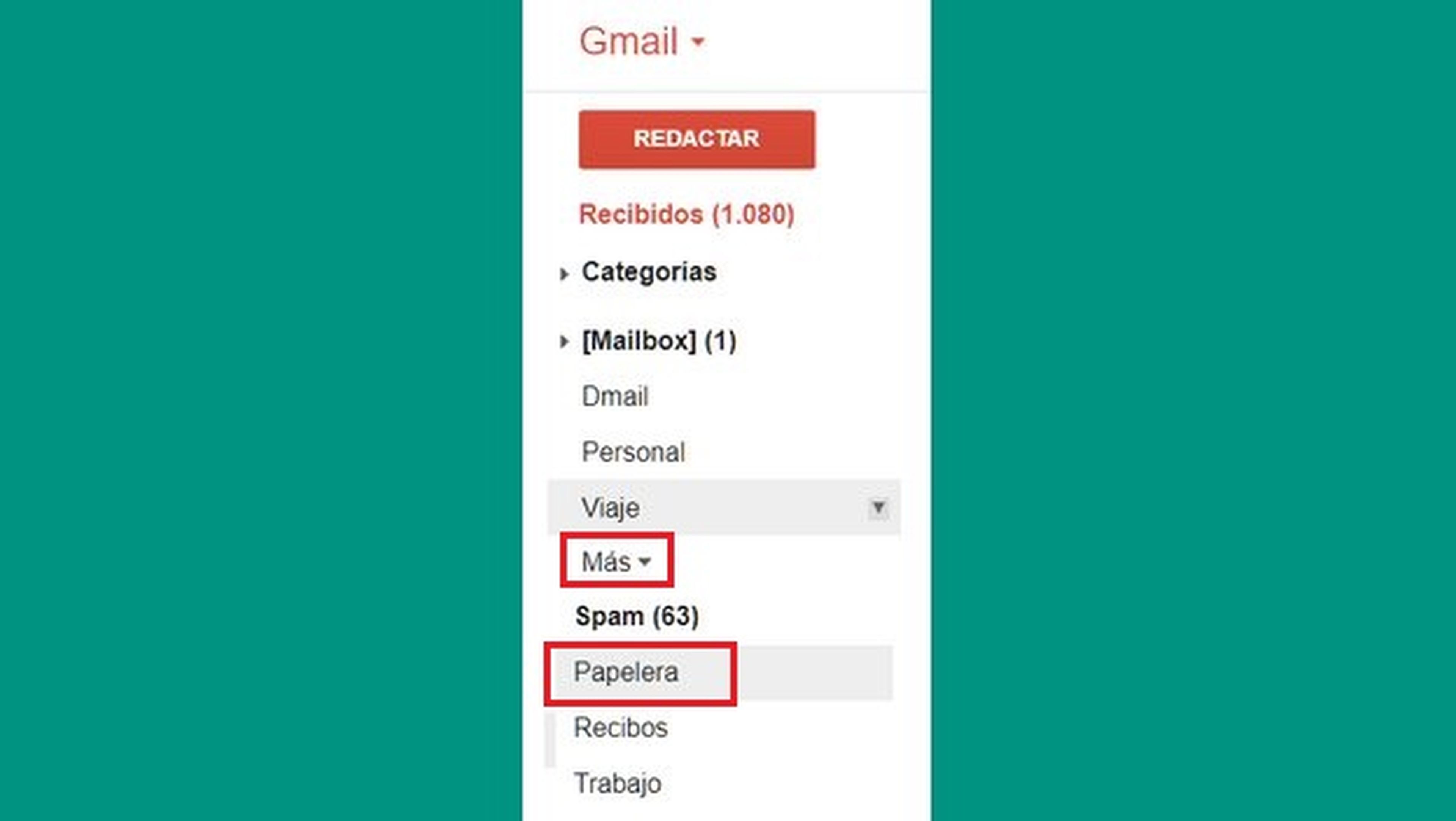 Cómo recuperar un correo borrado en Gmail