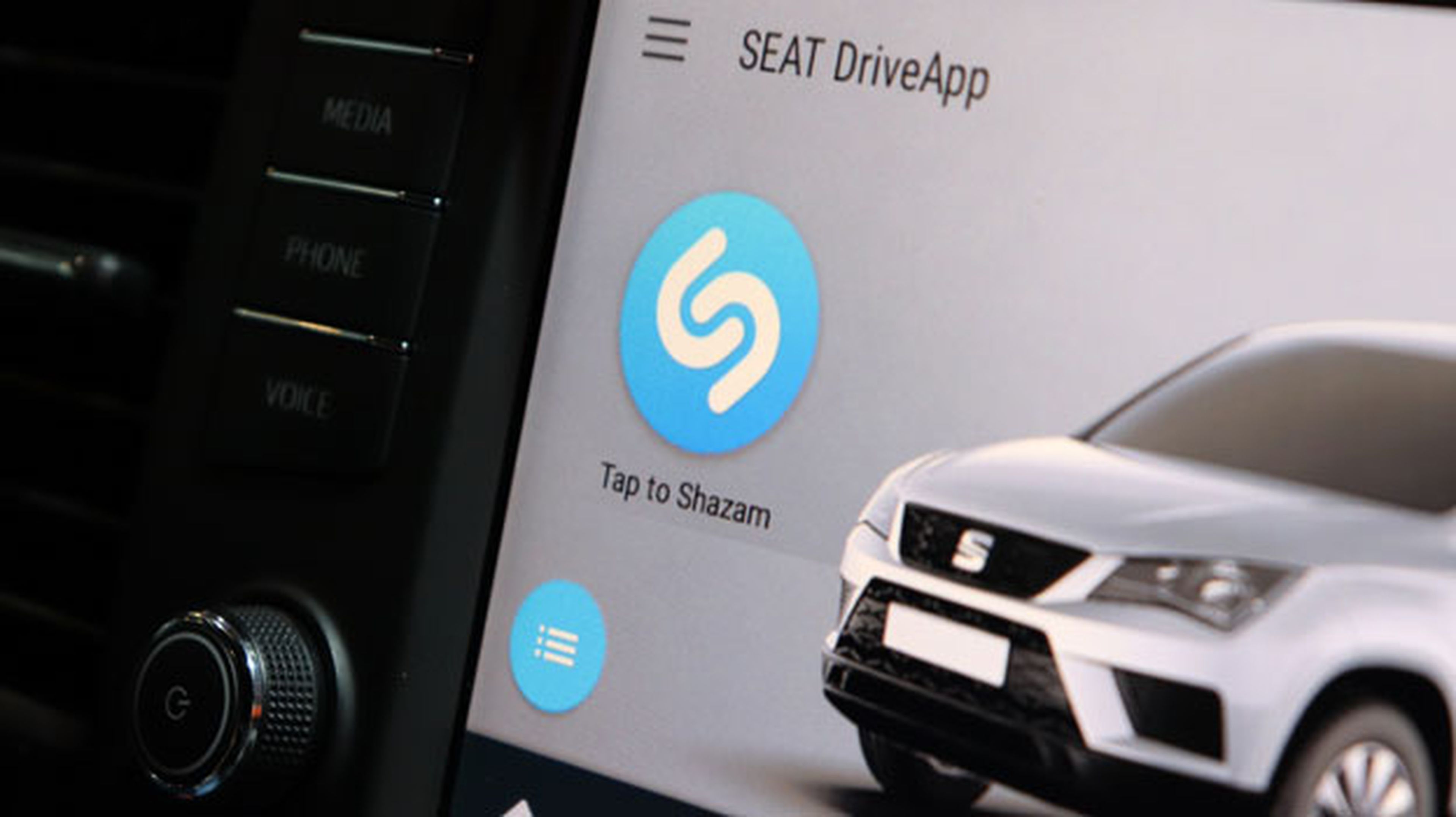 Shazam en los coches de Seat