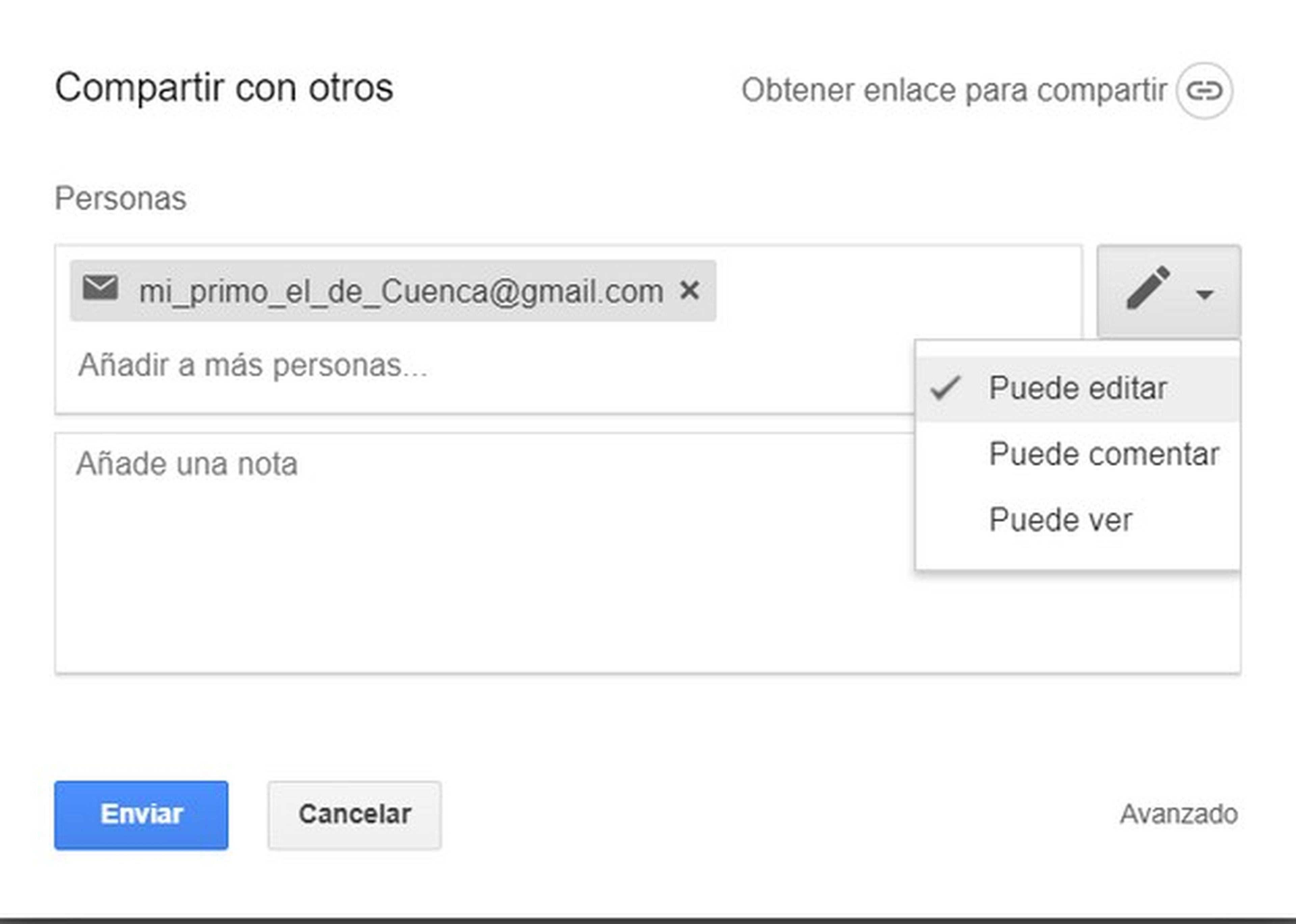 Cómo conceder permisos de edición en Google Drive