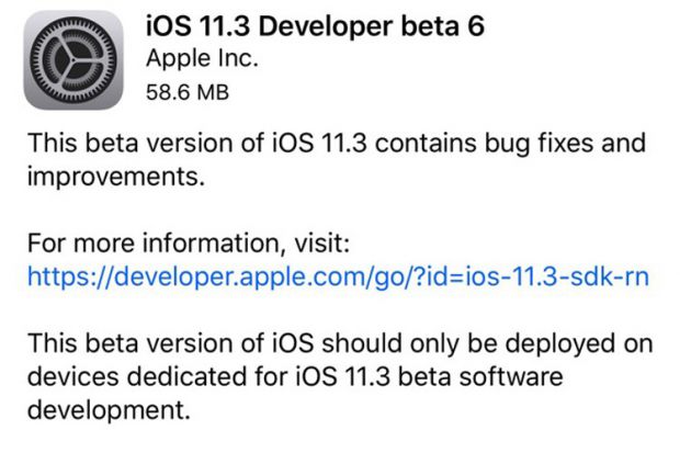 Ya Puedes Descargar La Nueva Beta De IOS 11.3