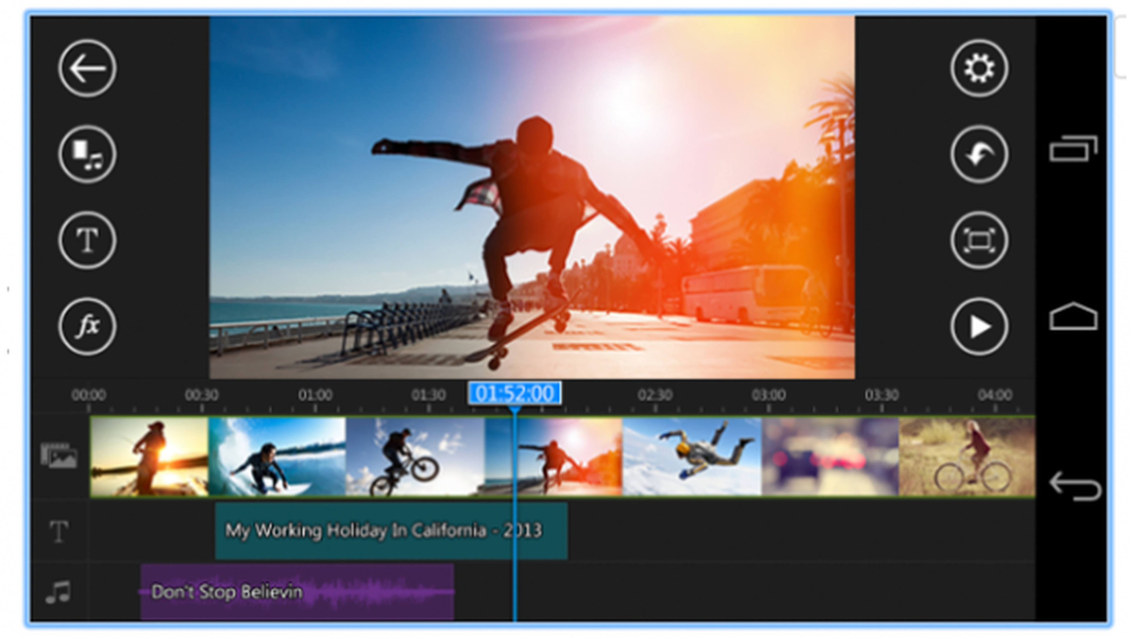PoweeDirector Video Editor app gratis editar vídeo Android