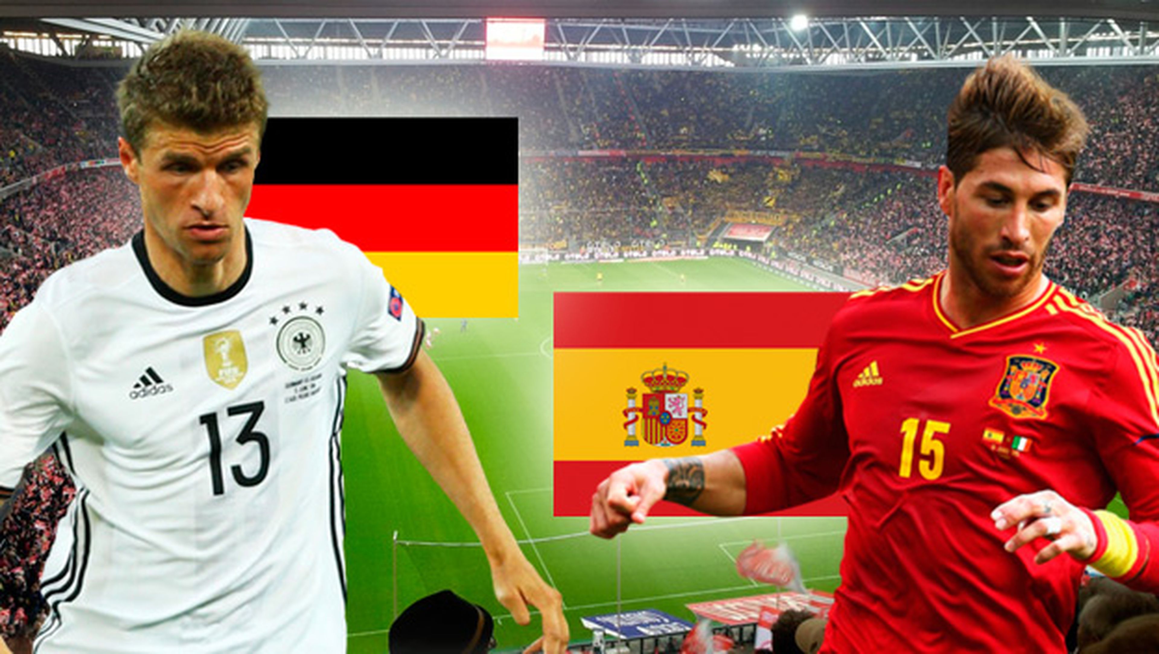 A qué hora es y dónde televisan el Alemania vs España.