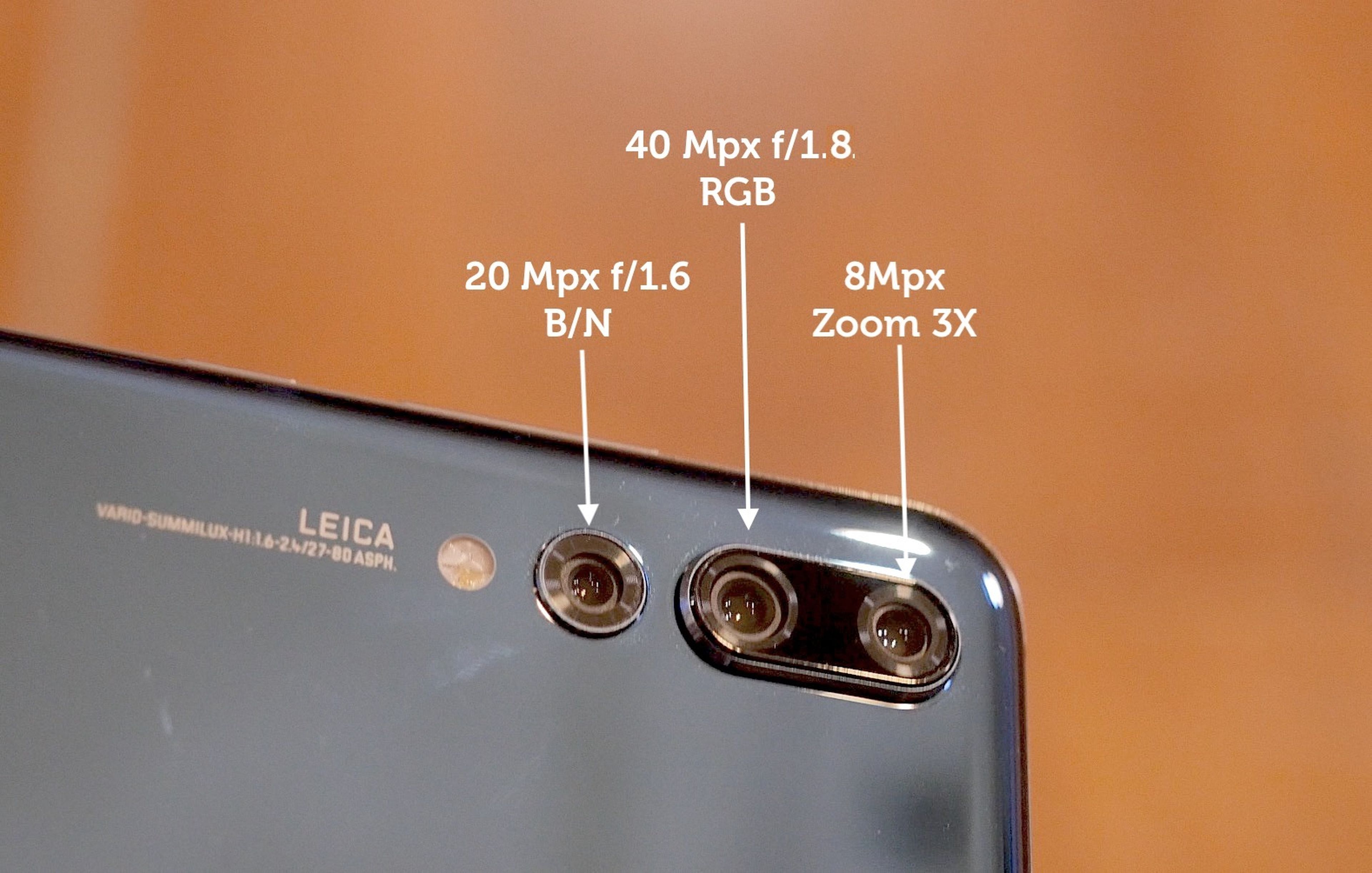 Huawei P20, detalles triple cámara