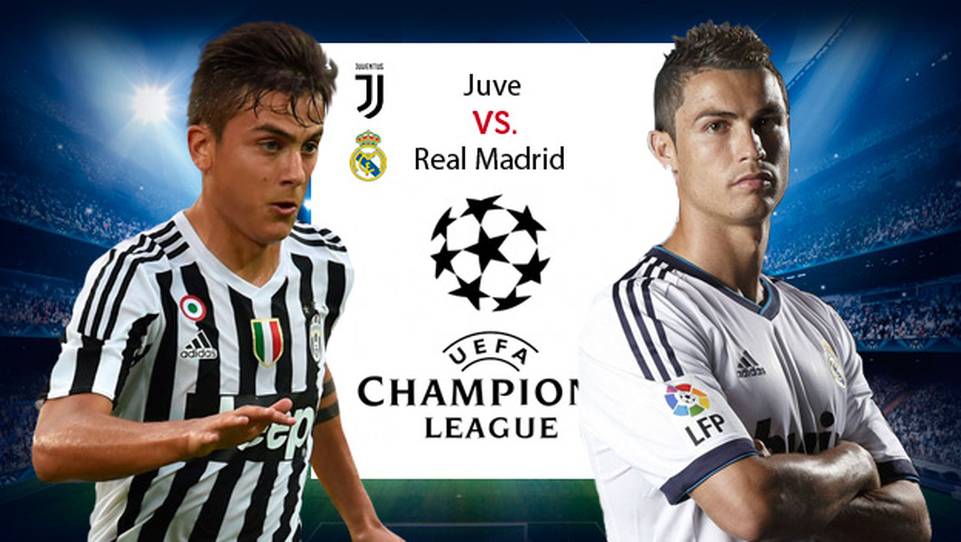 Enlaces para ver gratis el Juventus vs Real Madrid de Champions.