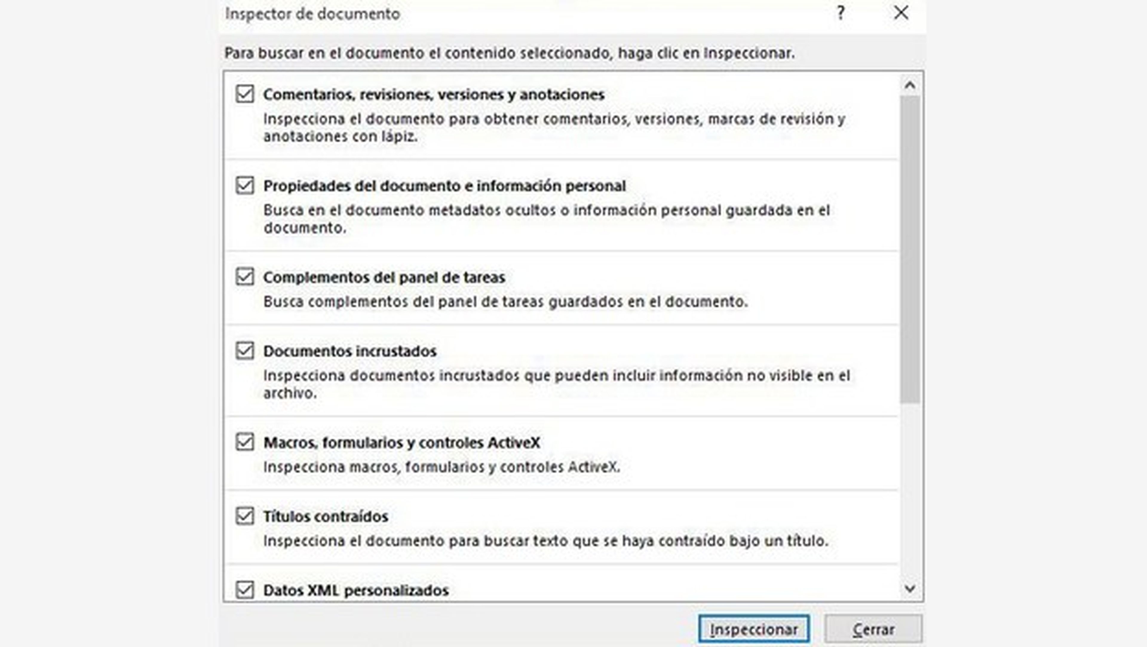 Cómo limpiar los datos ocultos de un documento de Word