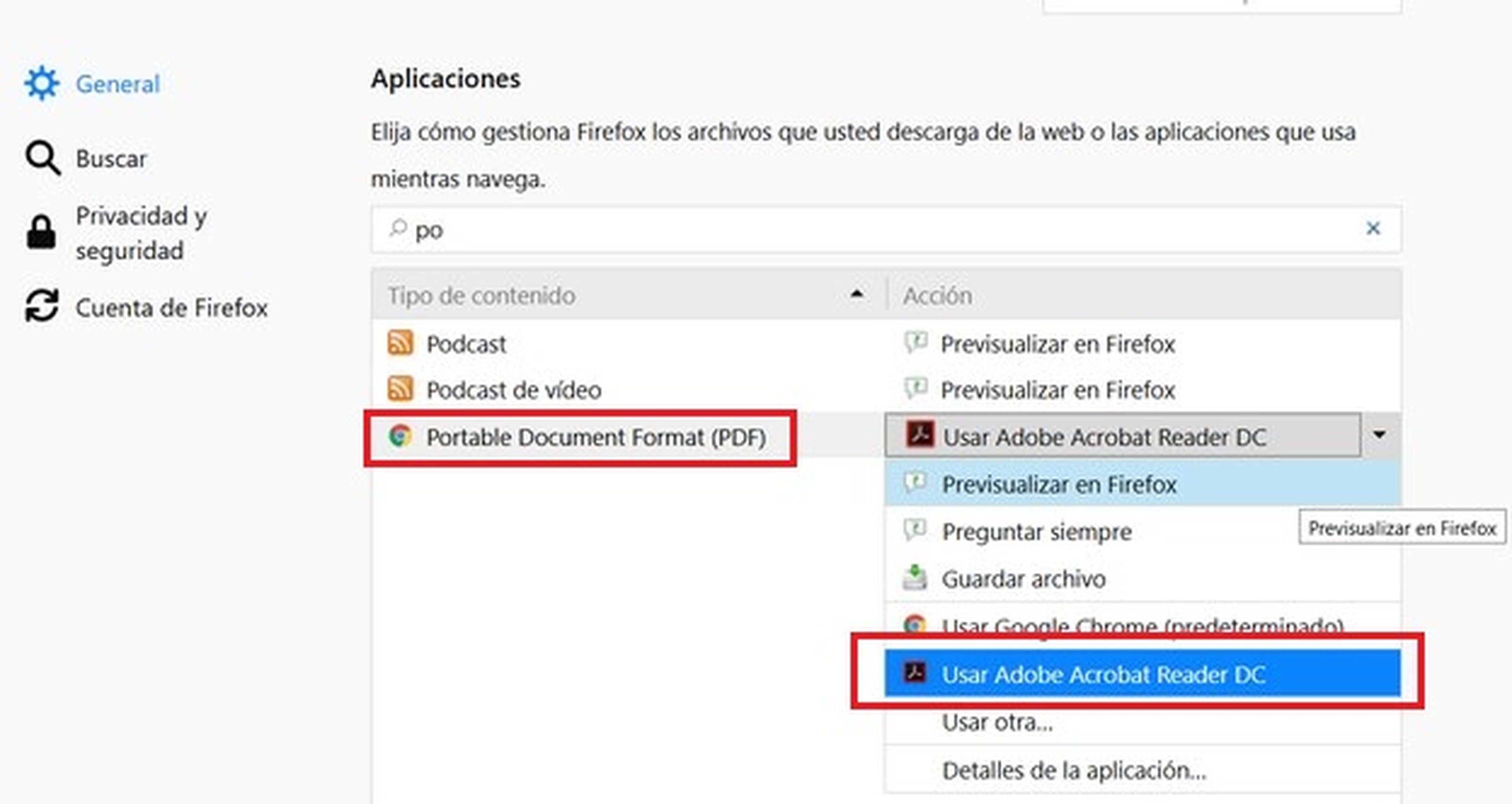 Cómo deshabilitar el visor de PDF de Mozilla Firefox