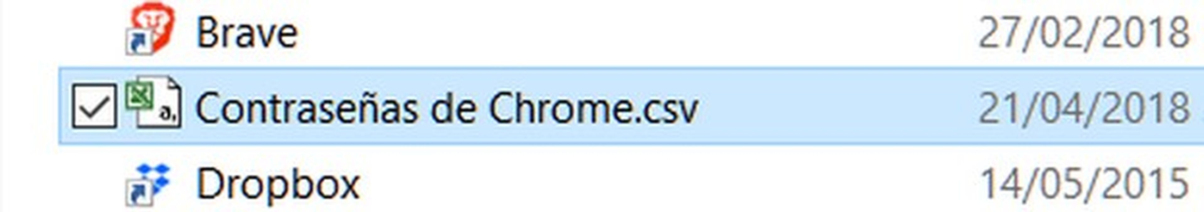Cómo exportar contraseñas en Google Chrome