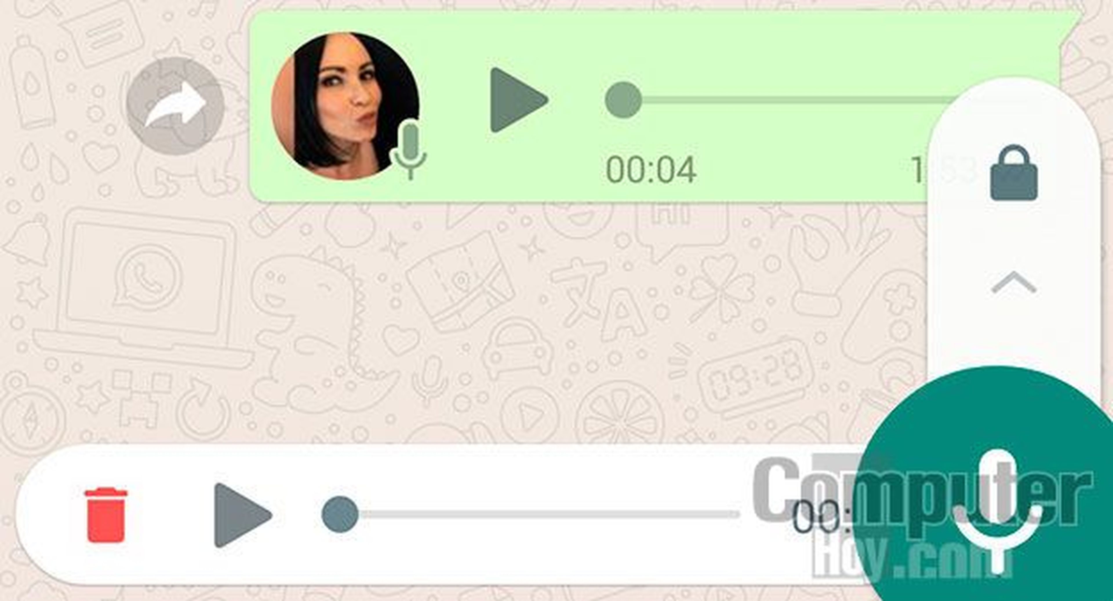 cómo escuchar notas de voz en WhatsApp para Android