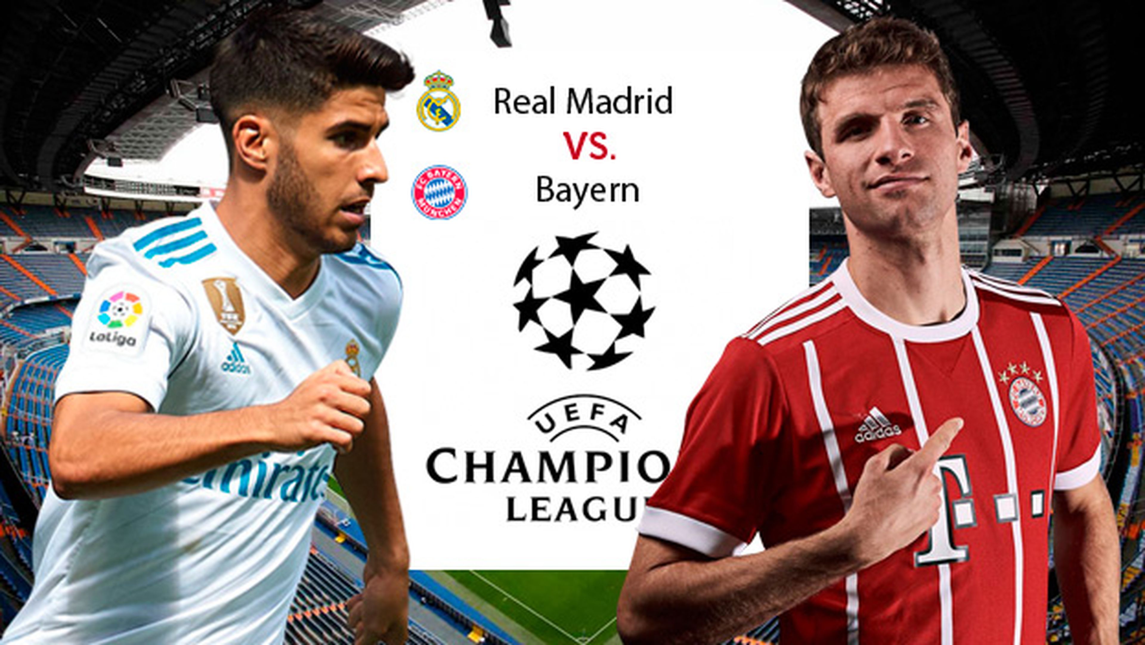 Cómo ver online el Madrid vs Bayern de Champions League.