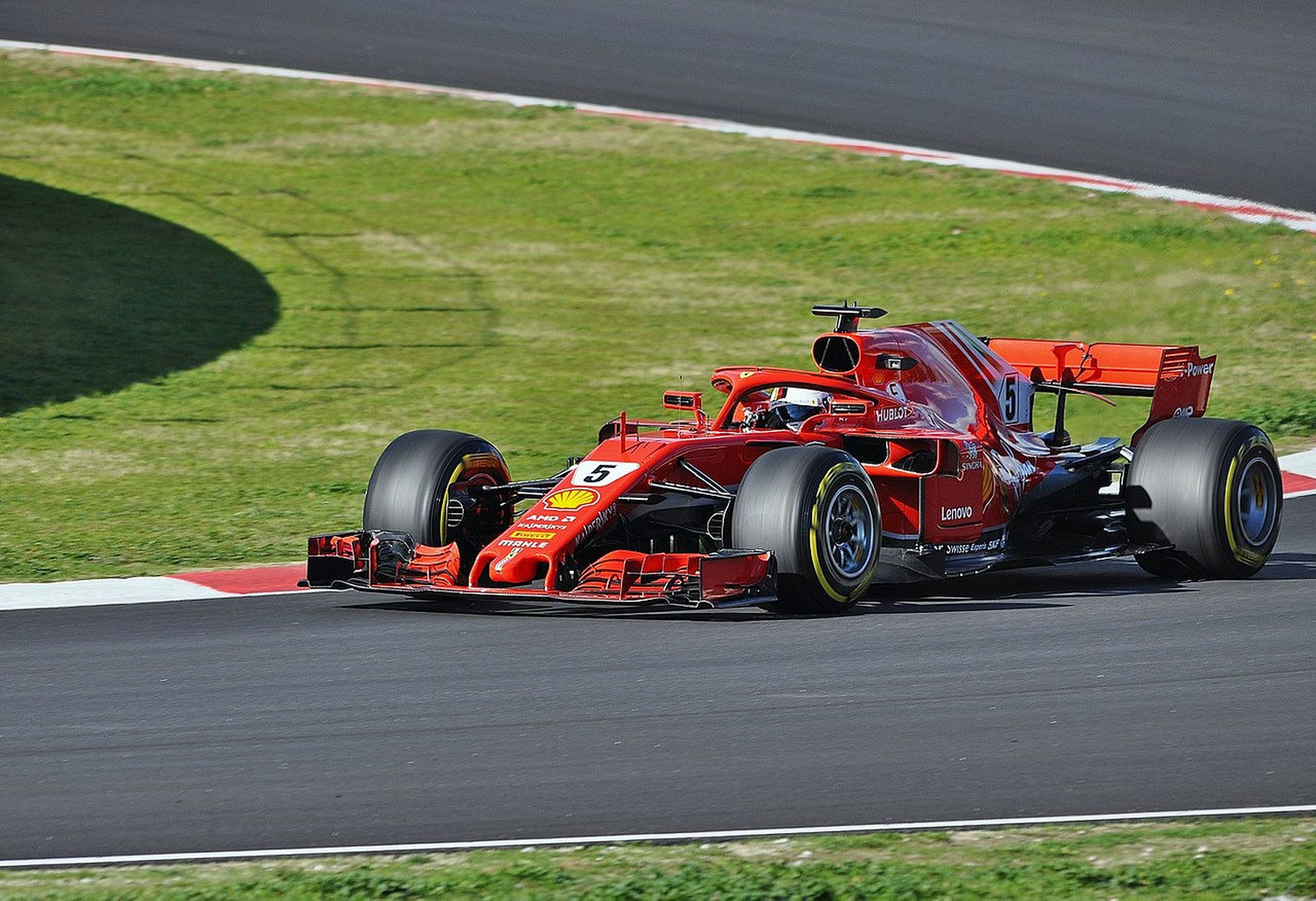 Sebastian Vettel con Ferrari en Fórmula 1