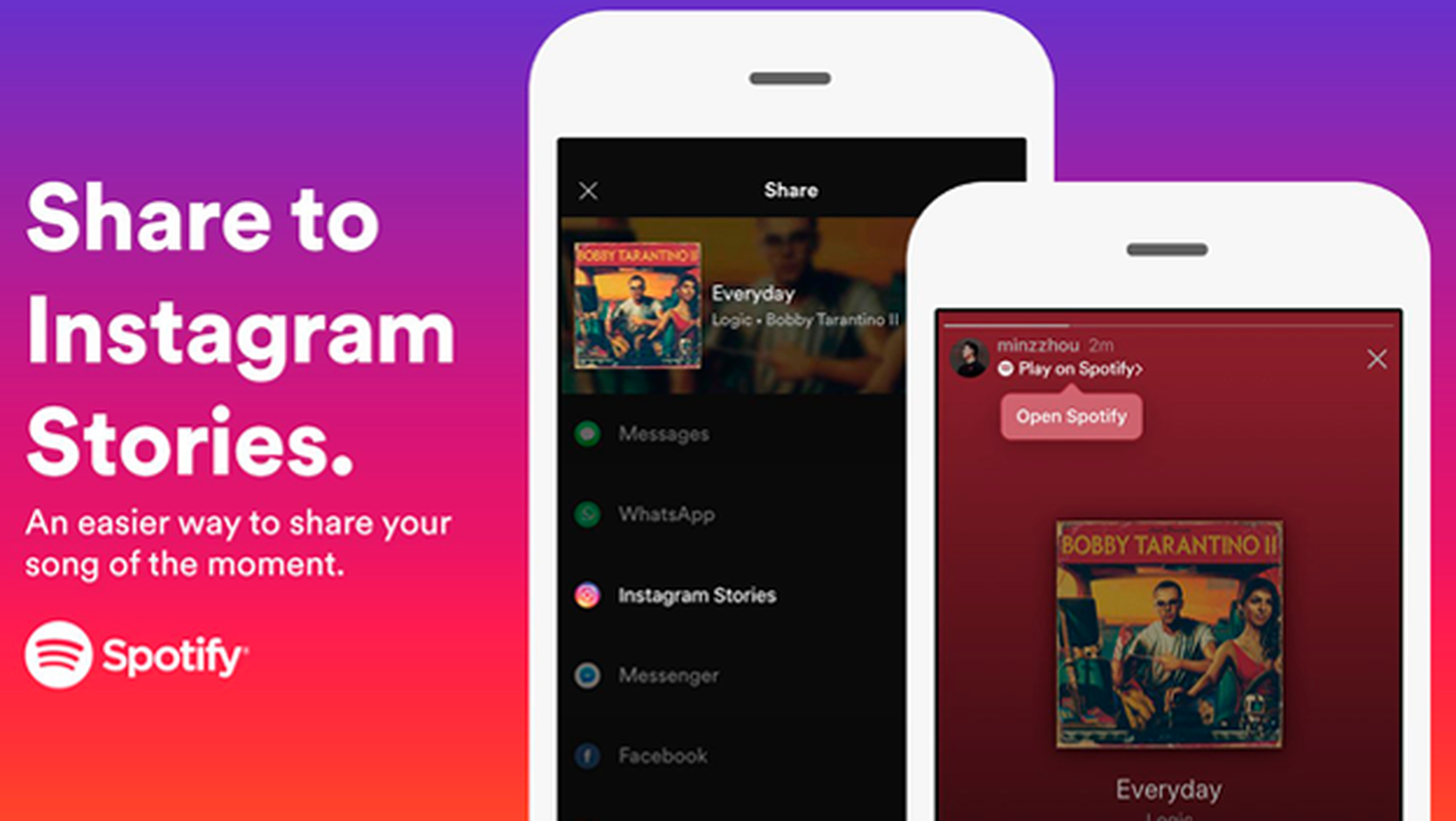 Spotify llega a Instagram Stories para compartir tu música favorita