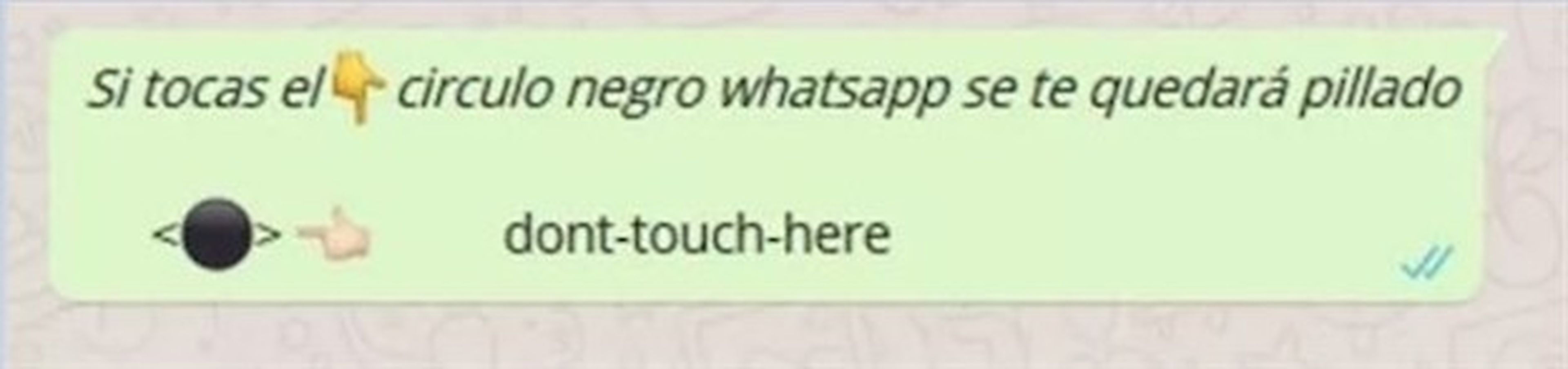 Círculo negro WhatsApp