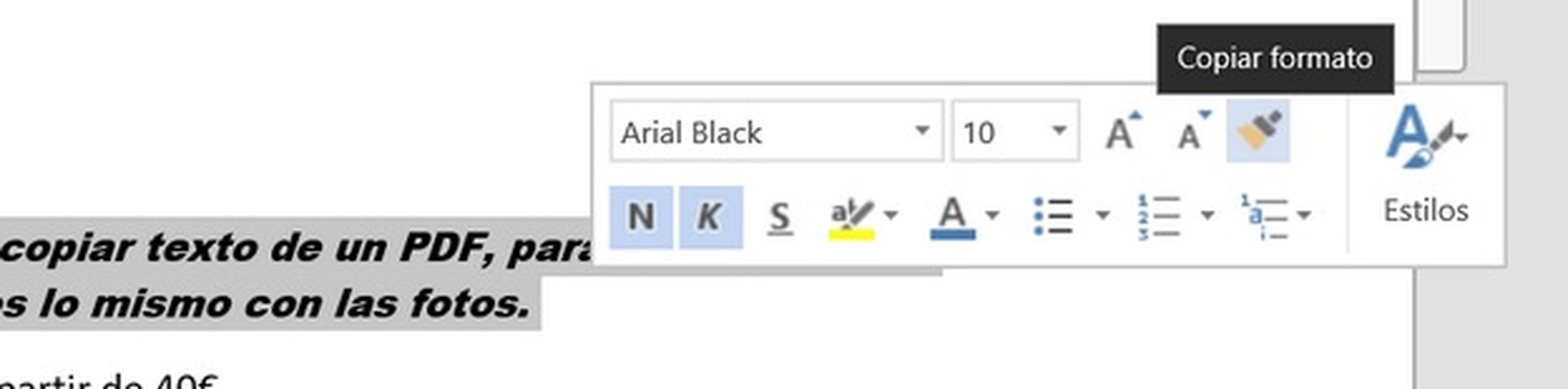 Cómo quitar el formato a un texto en Word