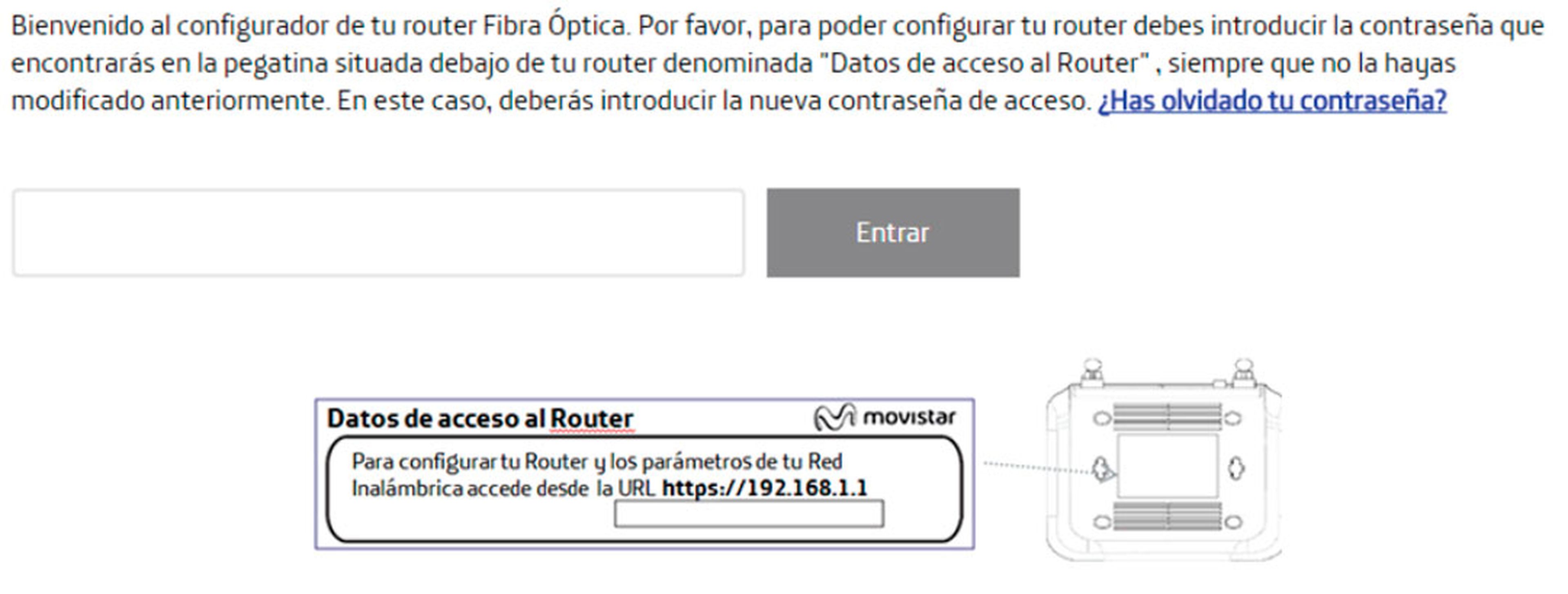 Acceder a los ajustes del router de Movistar