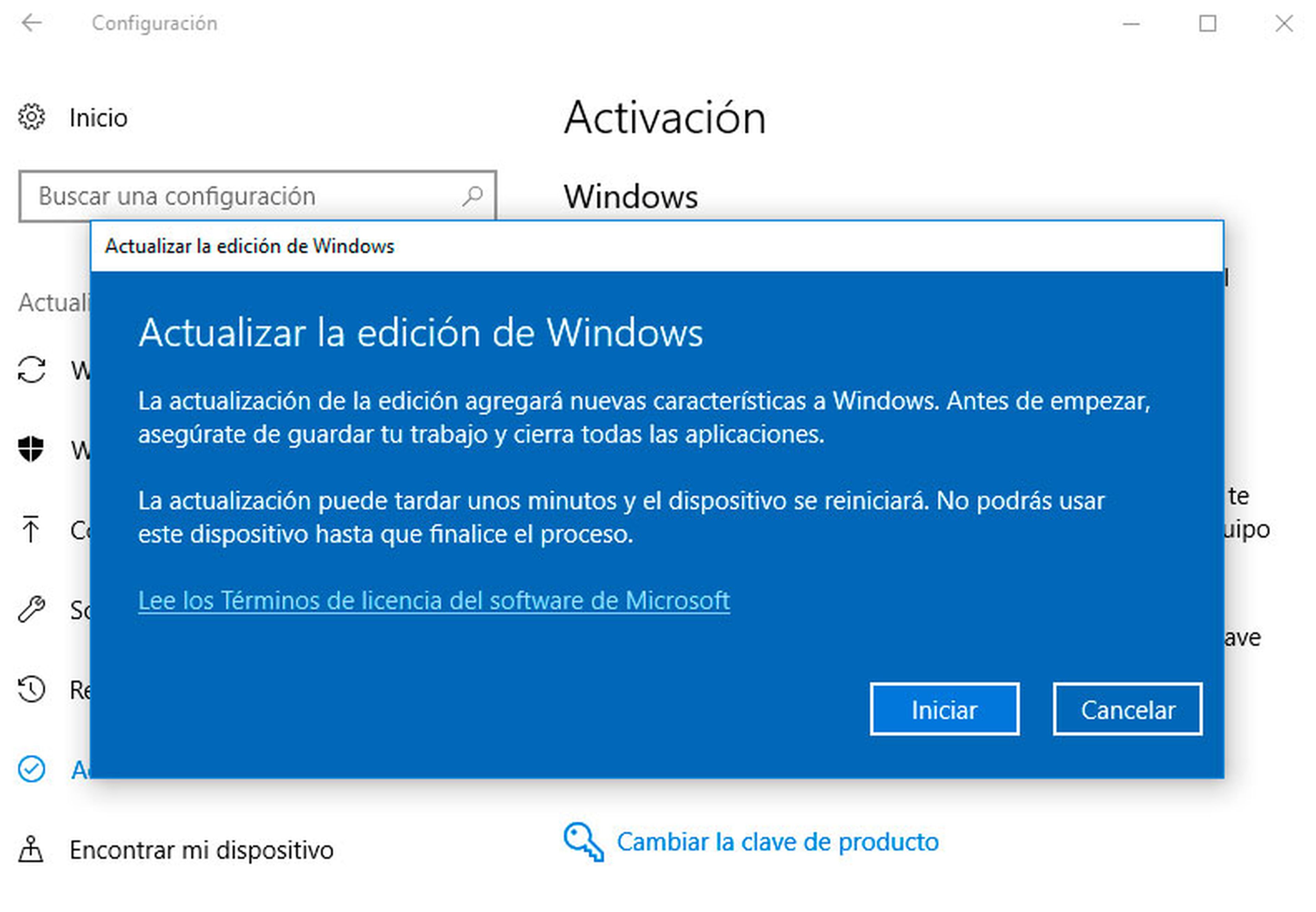 Actualizar a Windows 10 Pro