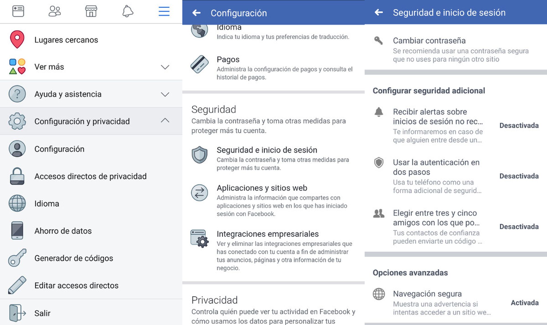 Así puedes activar la autenticación en dos pasos de Facebook