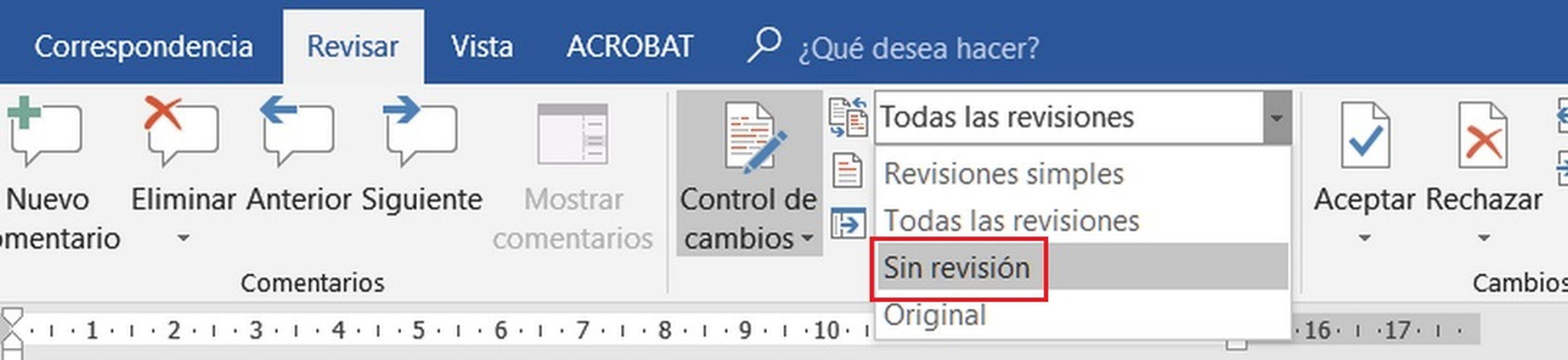 Cómo eliminar las revisiones en un documento de Word